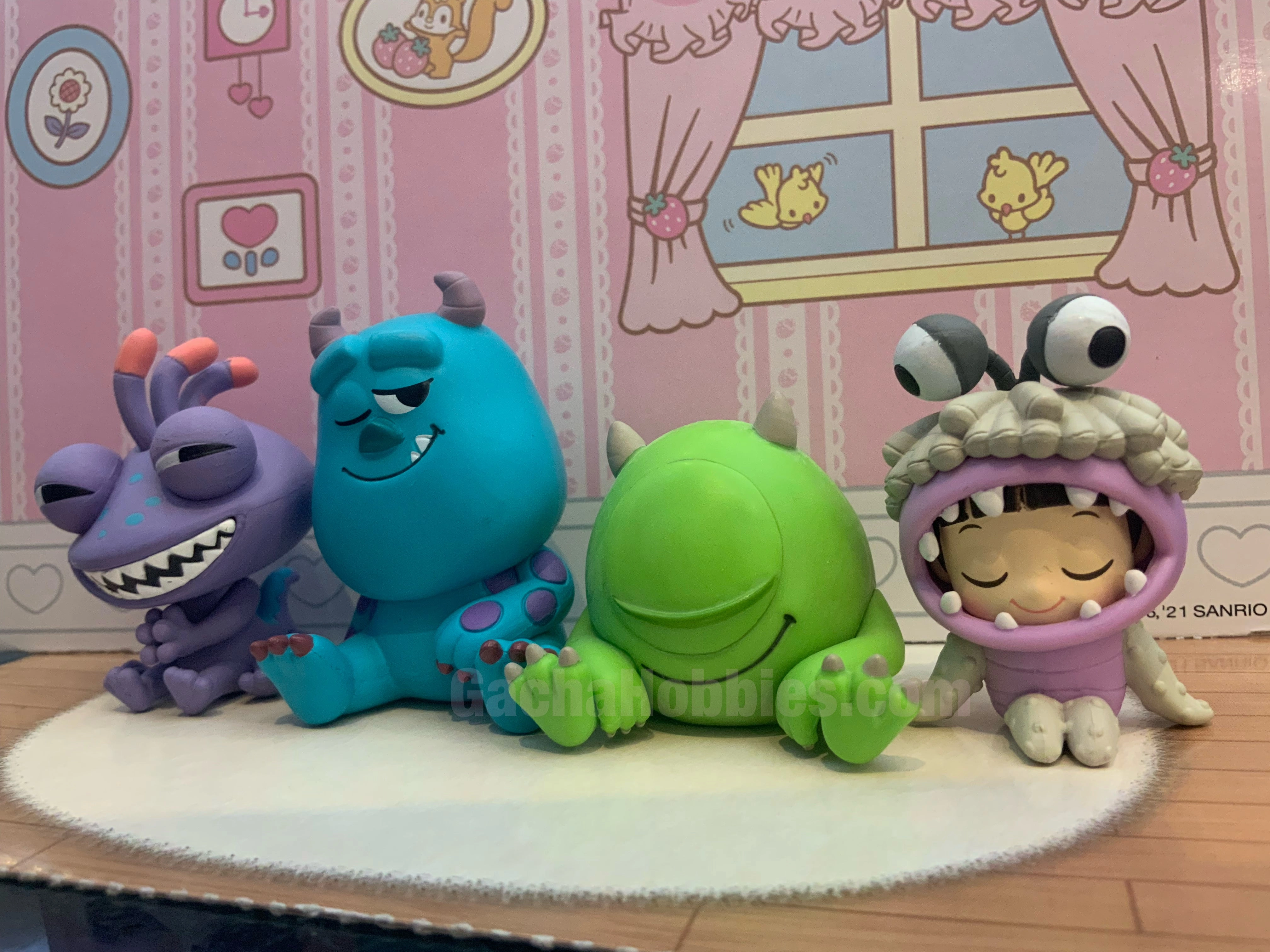 Character Toy Disney Monster Inc and Friends Sleeping on Shoulder Figure 4 Pieces Set (In-stock)