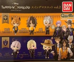 Action Piece Studio Ghibli Disney Twisted Wonderland Character Mini Figure Keychain Vol.2 6 Pieces Set (In-stock)