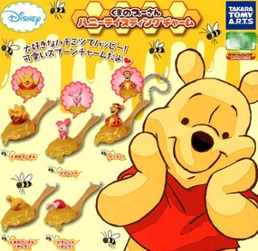 Collectors Item Fantasy Creation Disney Winnie the Pooh Honey Spoon Character Figure Keychain 5 Pieces Set (In-stock)