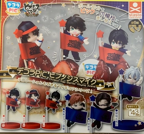 Division Rap Battle Rhyme Anima Character Flag Pole Figure 6 Pieces Set (In-stock) Game Merchandise