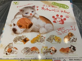 Cartoonish Design Modular Design Dog and Cat Ceramic Figure 8 Pieces Set (In-stock)