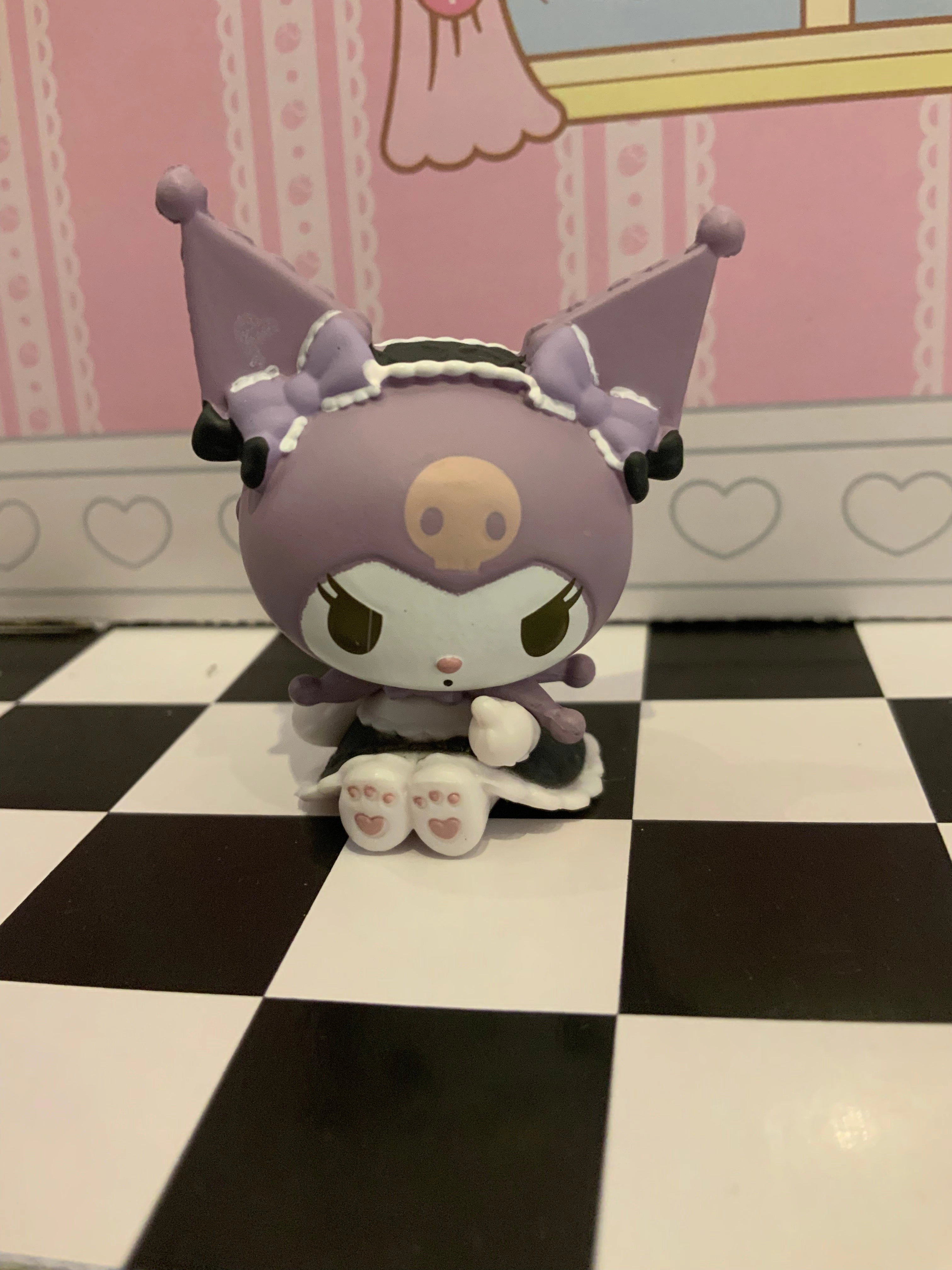 DOLLYMIX Sanrio Kuromi & Melody Figure 4 Pieces Set (In-stock) Miniature Display Painting Kit