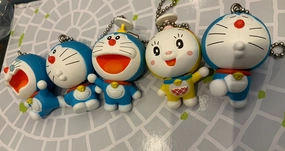Doraemon 50th Anniversary Character Figure Keychain 5 Pieces Set (In-stock) Designer Goods Educational Toy