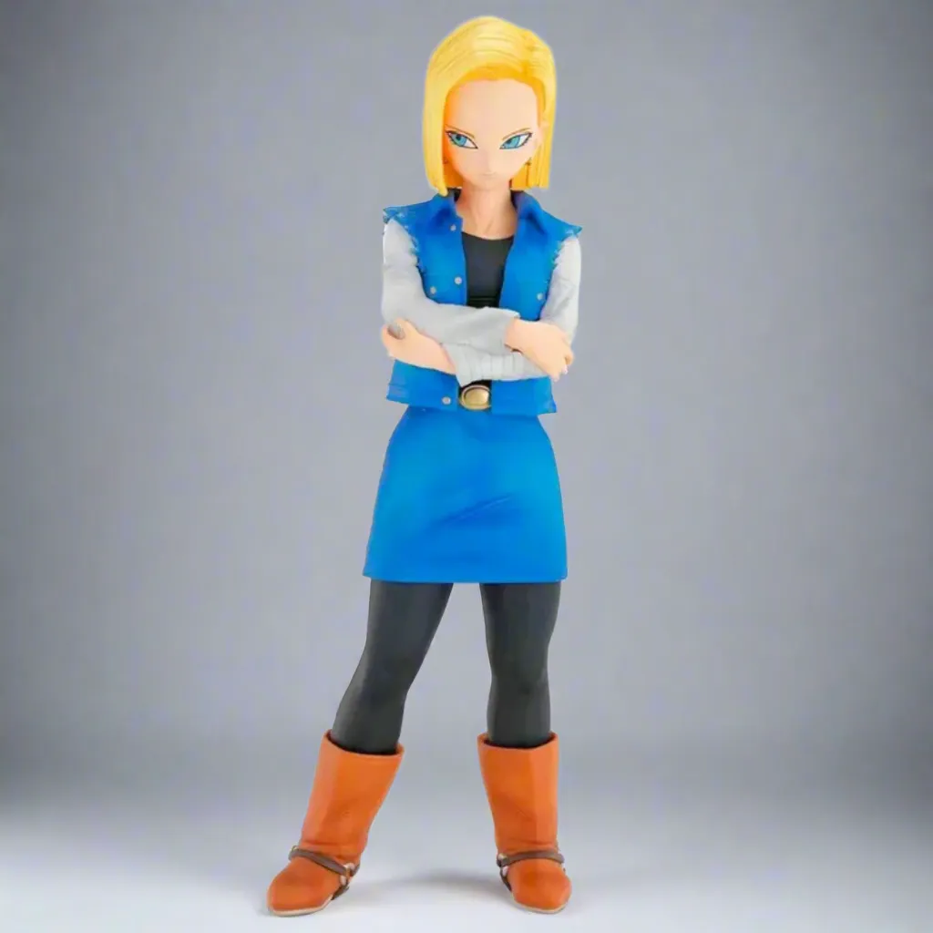 Rustic style Anime Figure Dragon Ball Anime Figure Android 17 & 18 Twin Force 25cm (10") PVC Statue