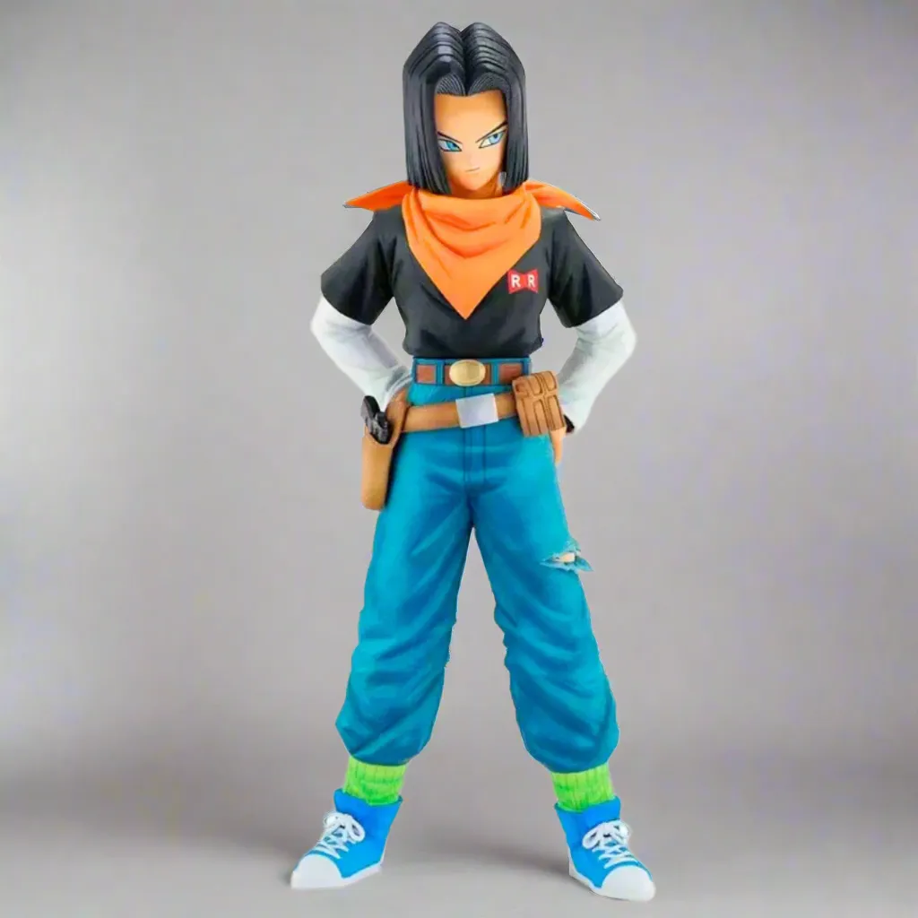Dragon Ball Anime Figure Android 17 & 18 Twin Force 25cm (10") PVC Statue Ancient God