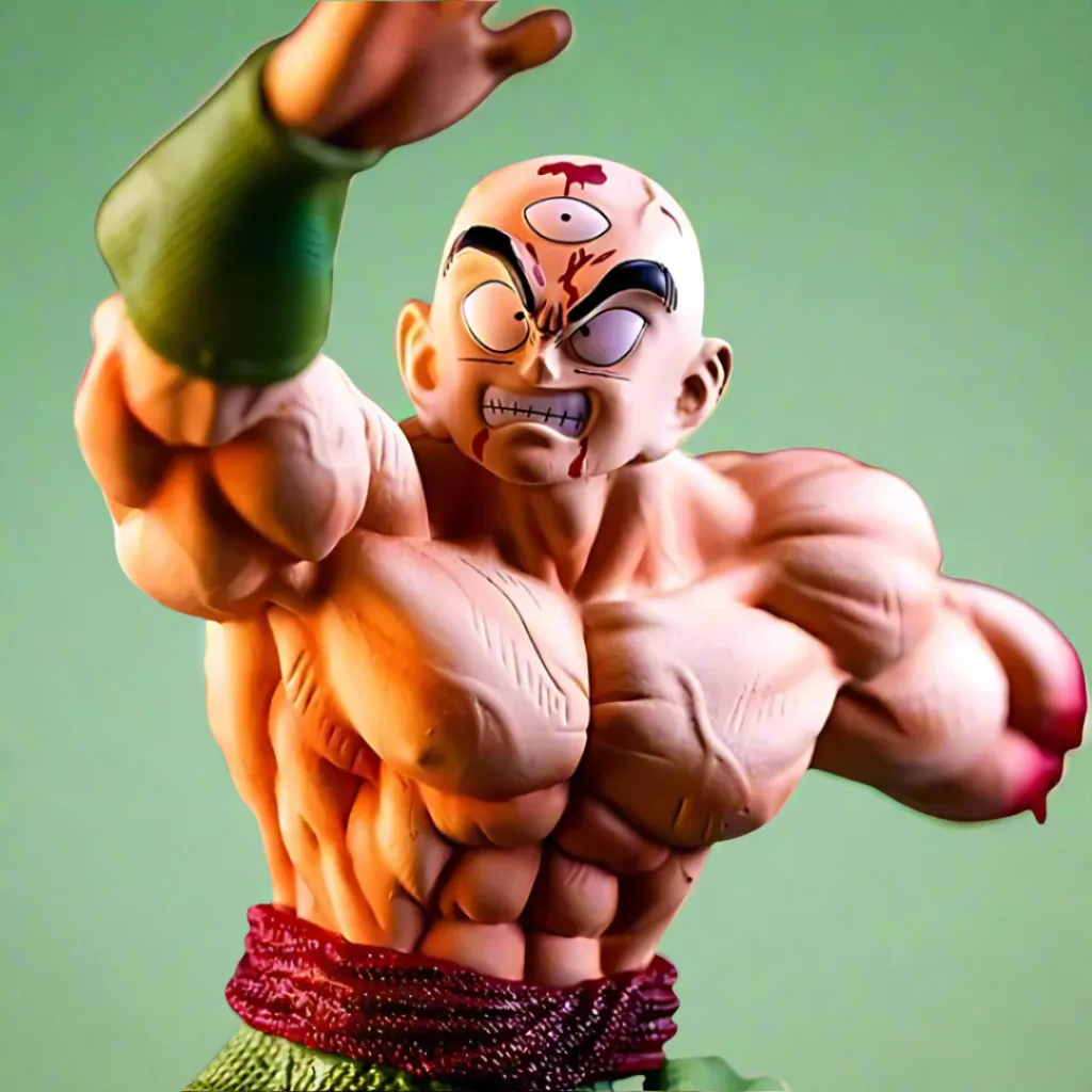 Dragon Ball Anime Figure Arm Break Tien Shinhan 25cm (10") PVC Statue Business gift Movie Statue