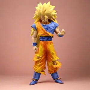 International Icon Premium Object Dragon Ball Anime Figure Ascendant Fury Goku SSJ3 30cm (12") PVC Statue