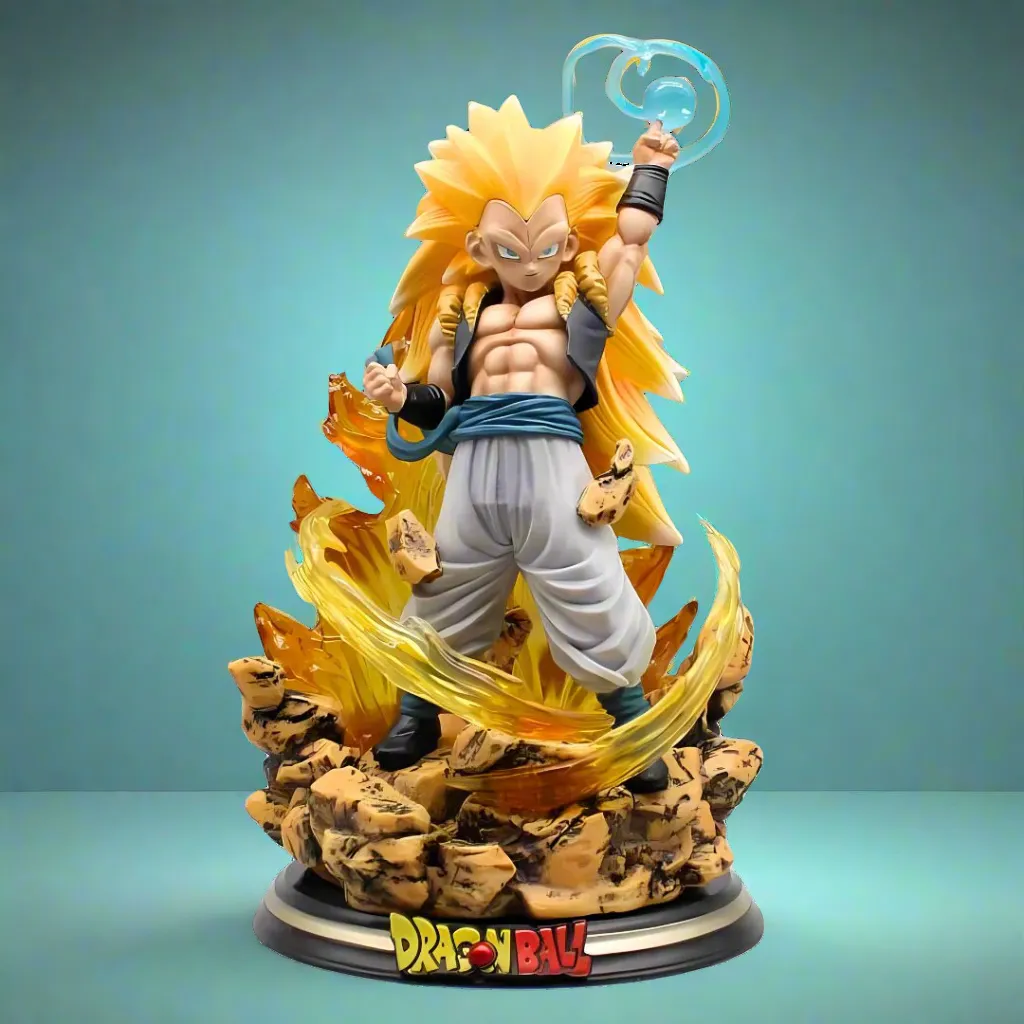Dragon Ball Anime Figure Galactic Trouble SSJ3 Gotenks 22cm (9") PVC Statue Convention Exclusive Role Playing