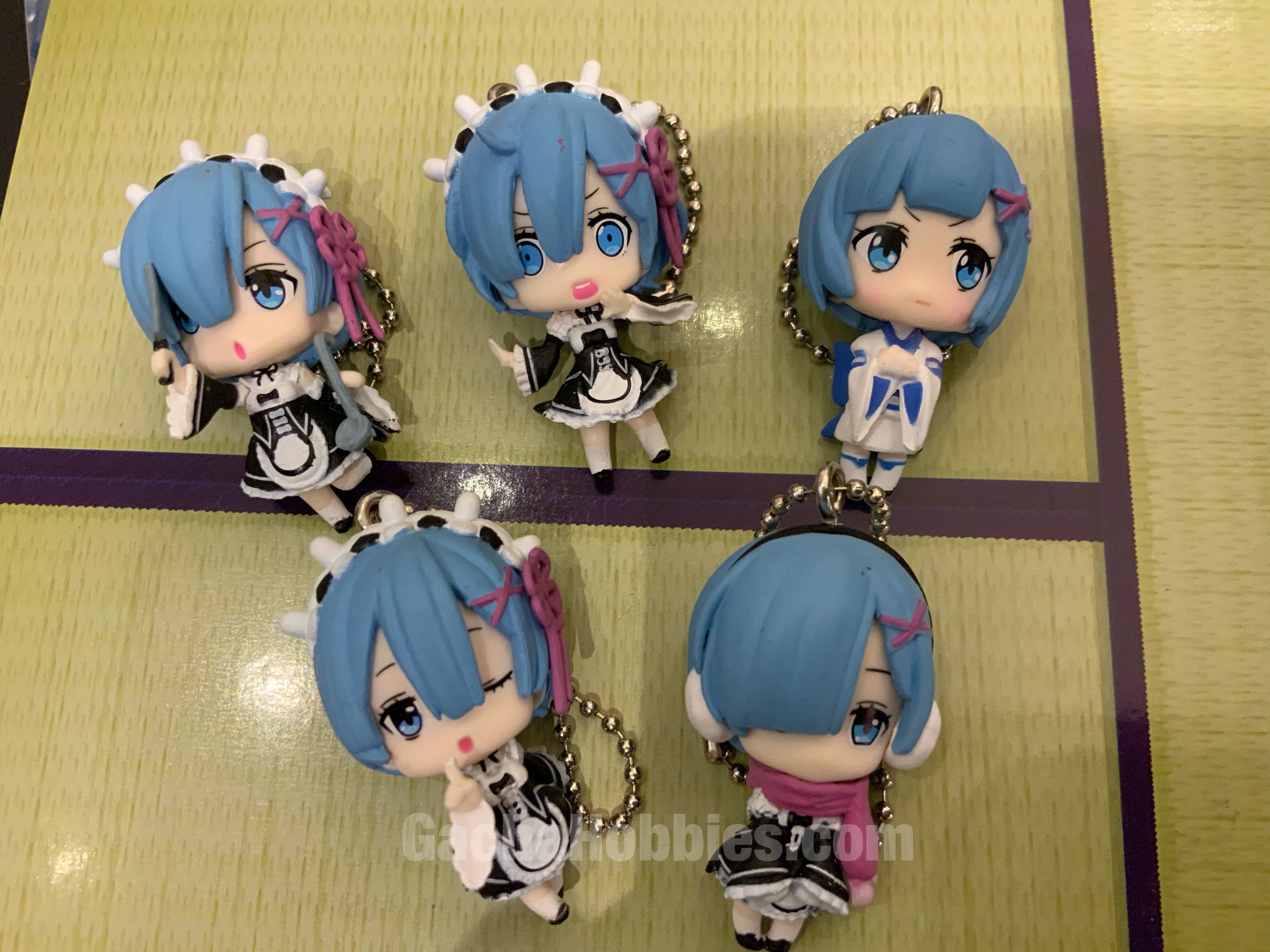 Designer Statue Re:Zero Rem Figure Keychain 5 Pieces Set (In-stock)