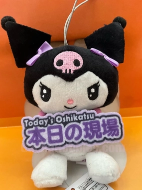 Controlling Creator Sanrio Characters Todays Oshikatsu Kuromi Small Plush Keychain (In-stock)