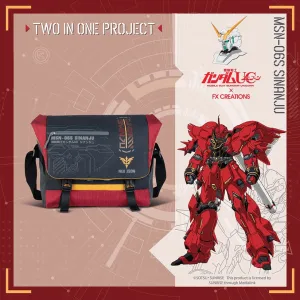 Mobile Suit Gundam MSN-06S Sinanju Messenger Bag Vinyl Figure CAD Design
