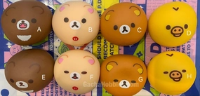 Anime Collectible Military Figure Rilakkuma Squishy Stress Ball 8 Pieces Set (In-stock)