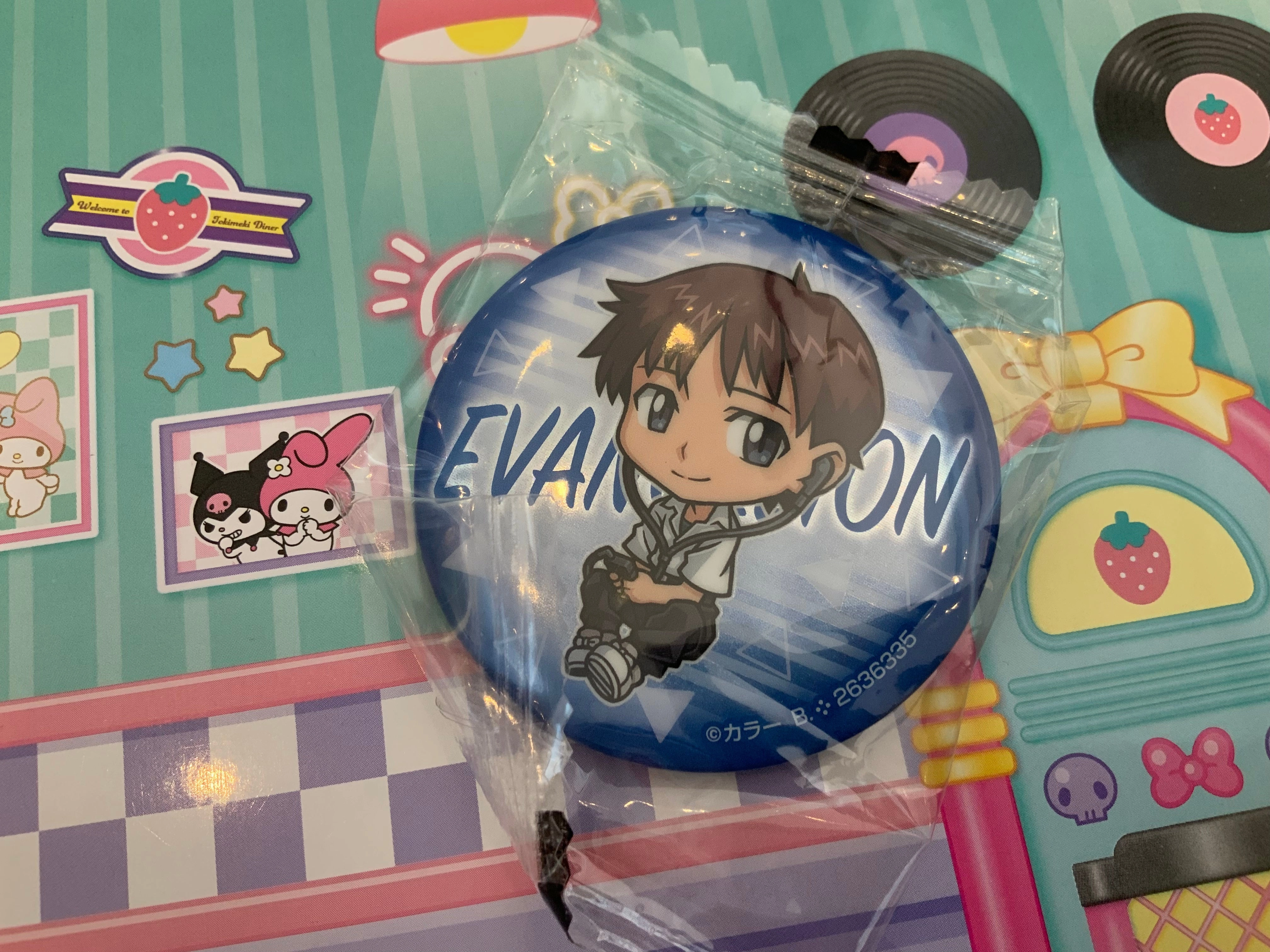 Evangelion Character Chibi Badge 10 Pieces Set (In-stock) Ship Figure Modernist Sculpture