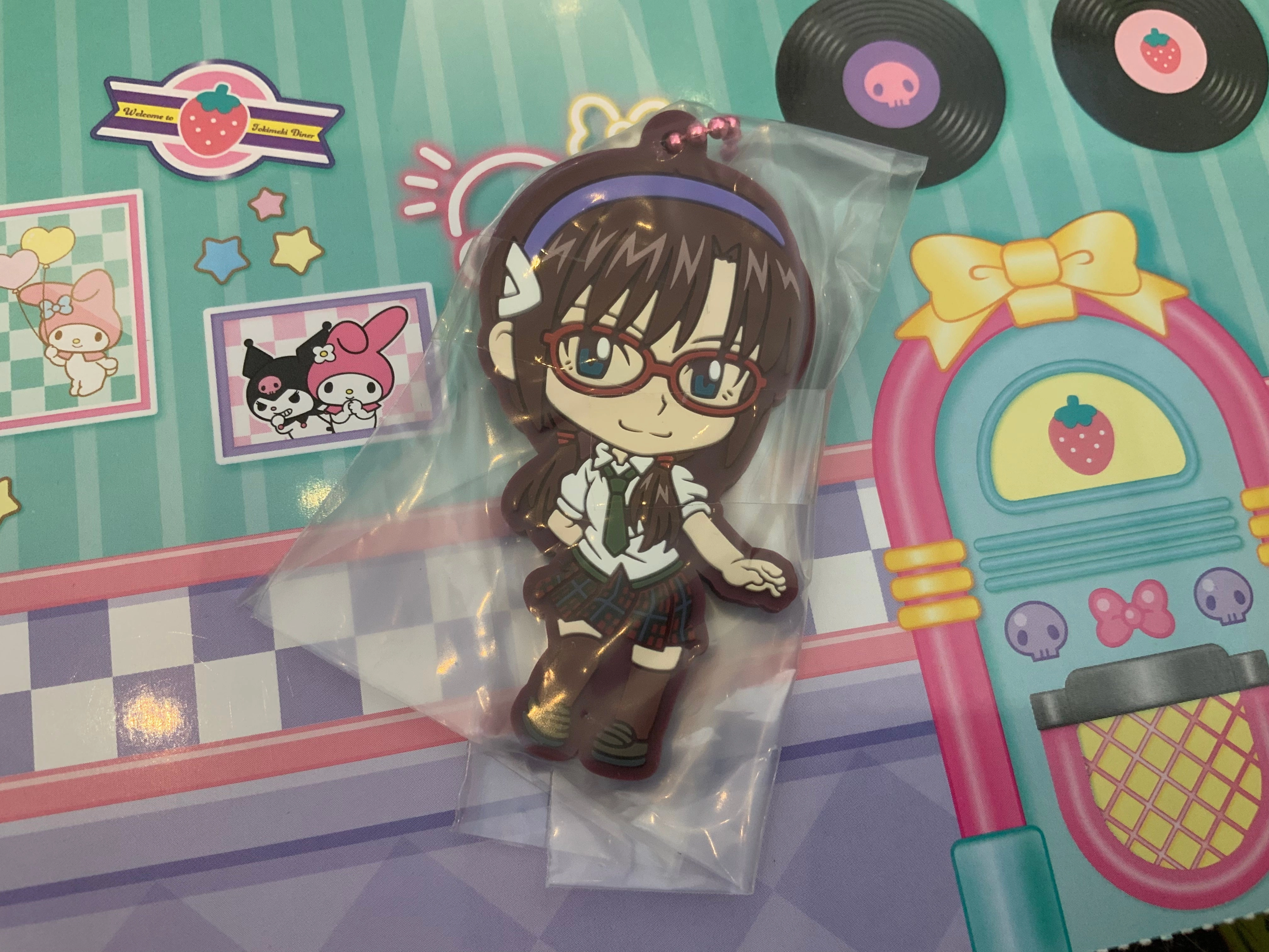 Evangelion Character Chibi Rubber Keychain 4 Pieces Set (In-stock) Modernist Sculpture