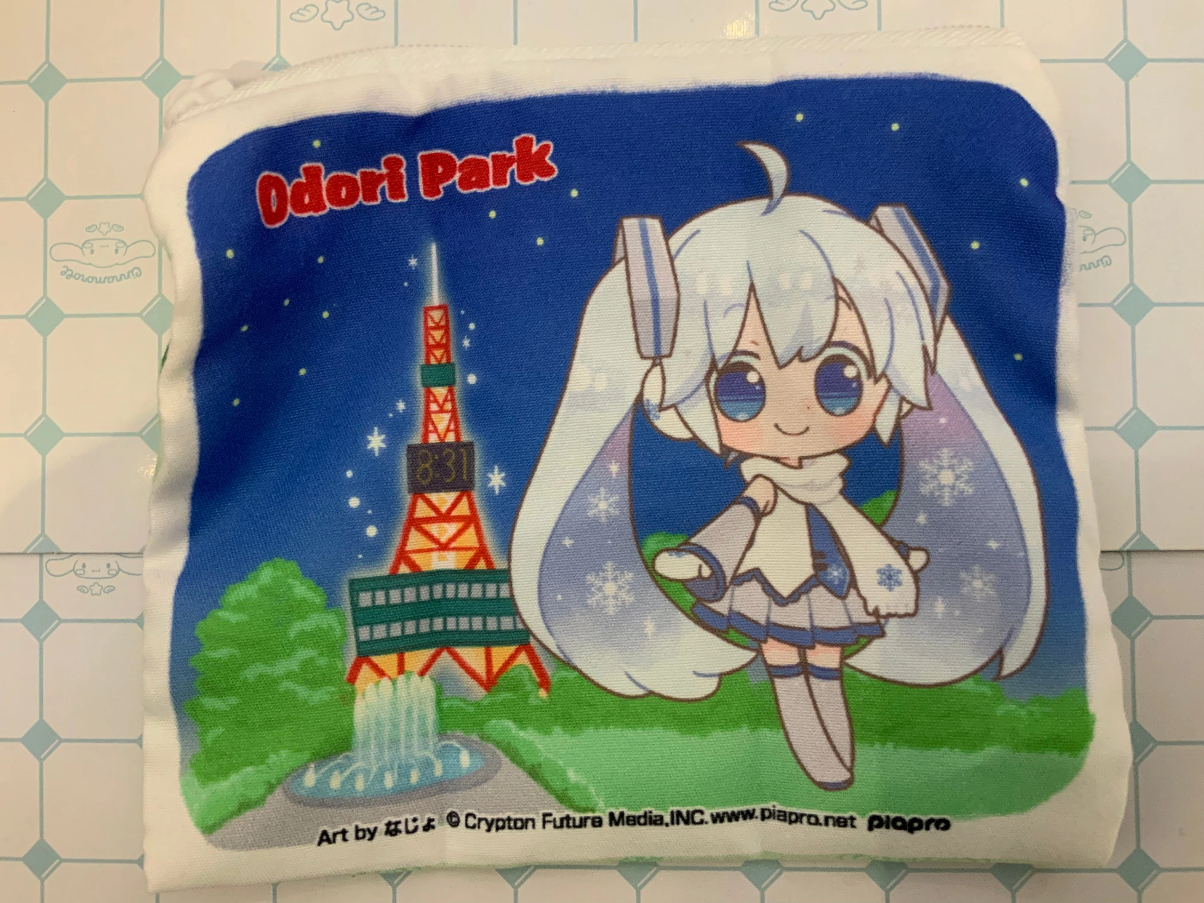 Character Model Designer Item Vocaloid Snow Miku Zipper Pouch 4 Pieces Set (In-stock)