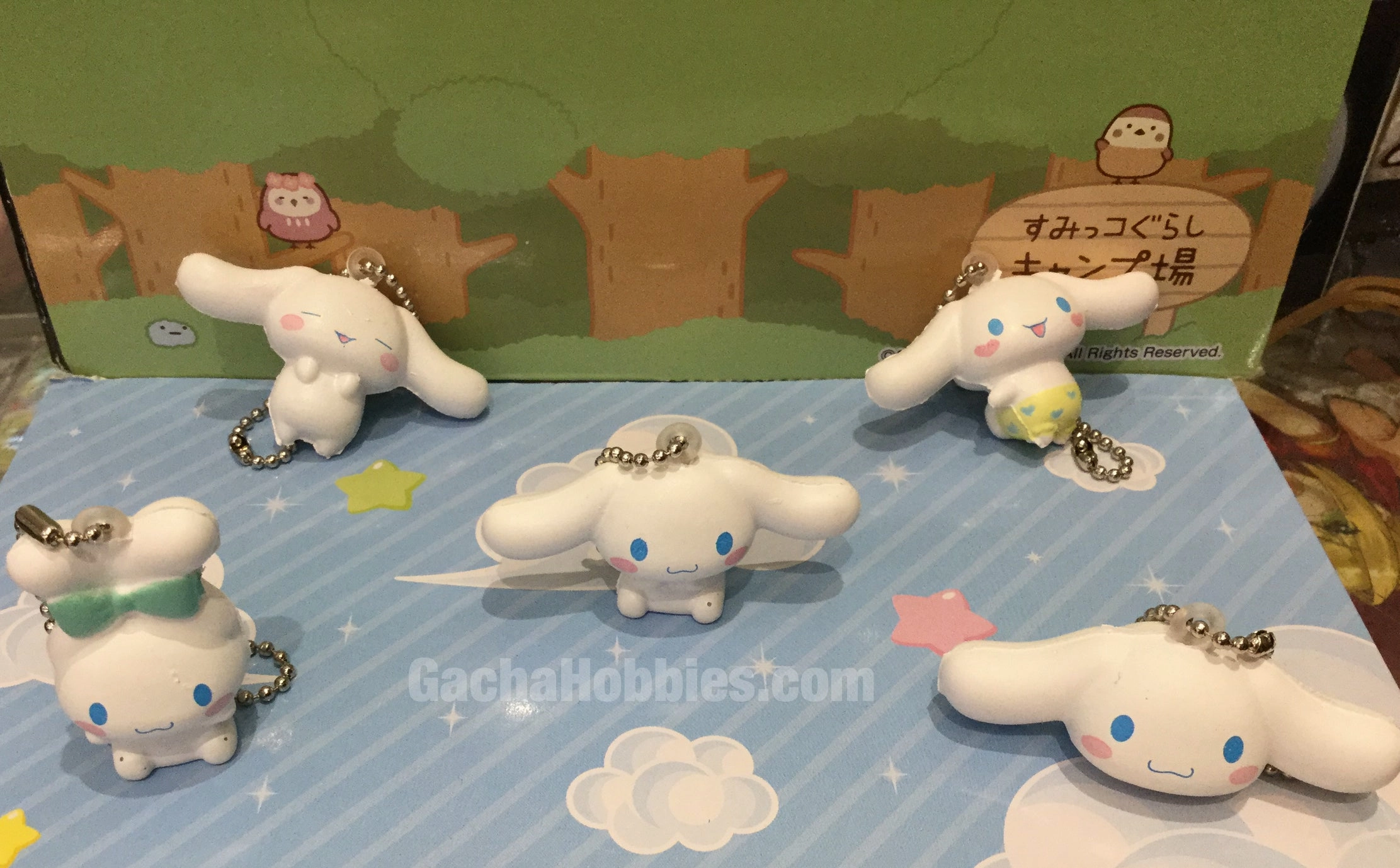 Conservation Grade Fantasy Model Gashapon Cinnamoroll Squishy Keychain Set (In-stock)