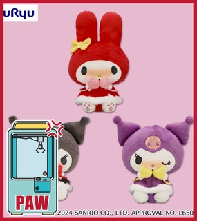 Childhood Memory Famous Scientist ???Paw Game - Sweet but Savage My Melody Kuromi Cold Plush Set