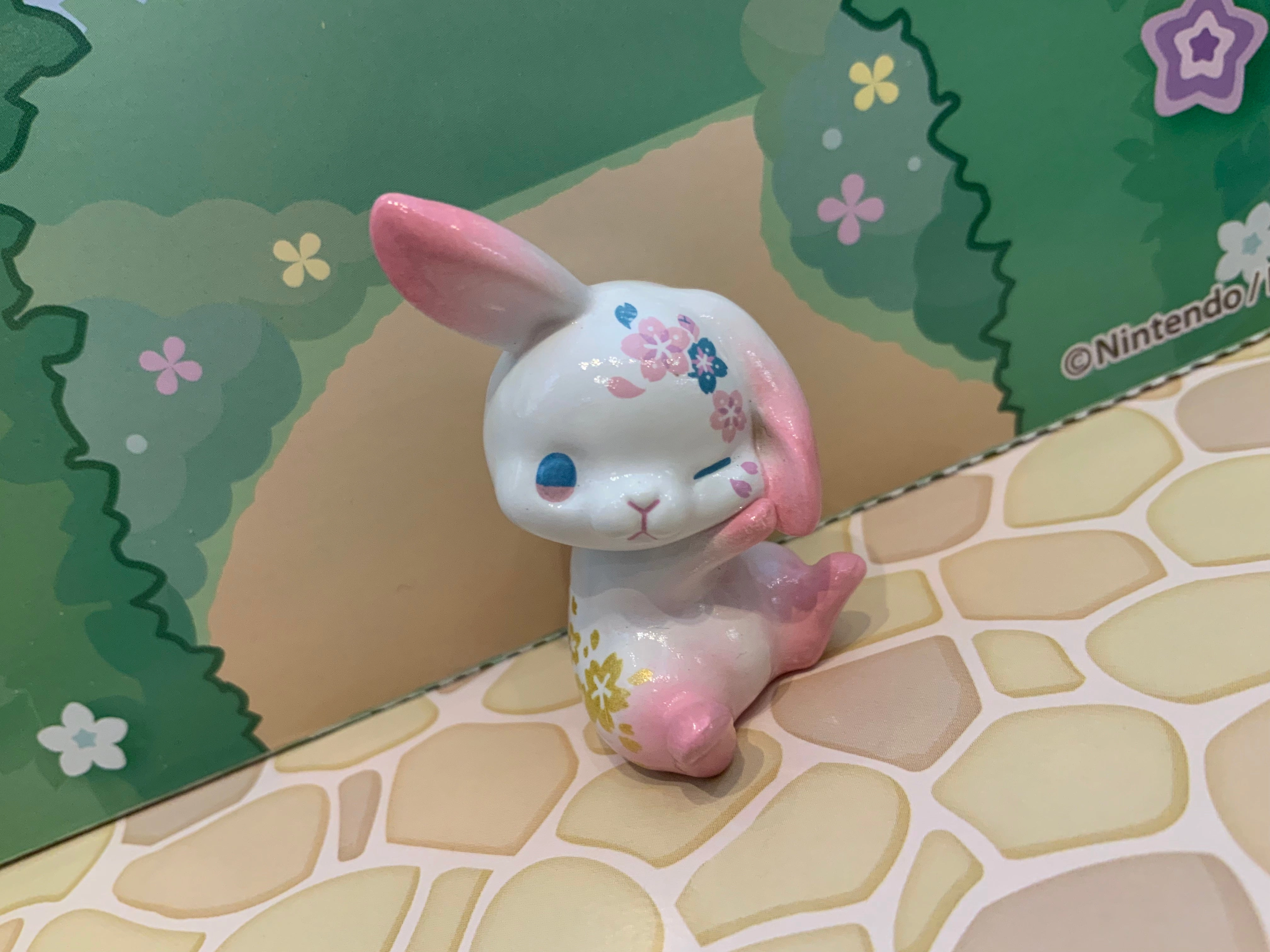 Flower Bunny Mini Figure 6 Pieces Set (In-stock) Contemporary Home Anime Collectible