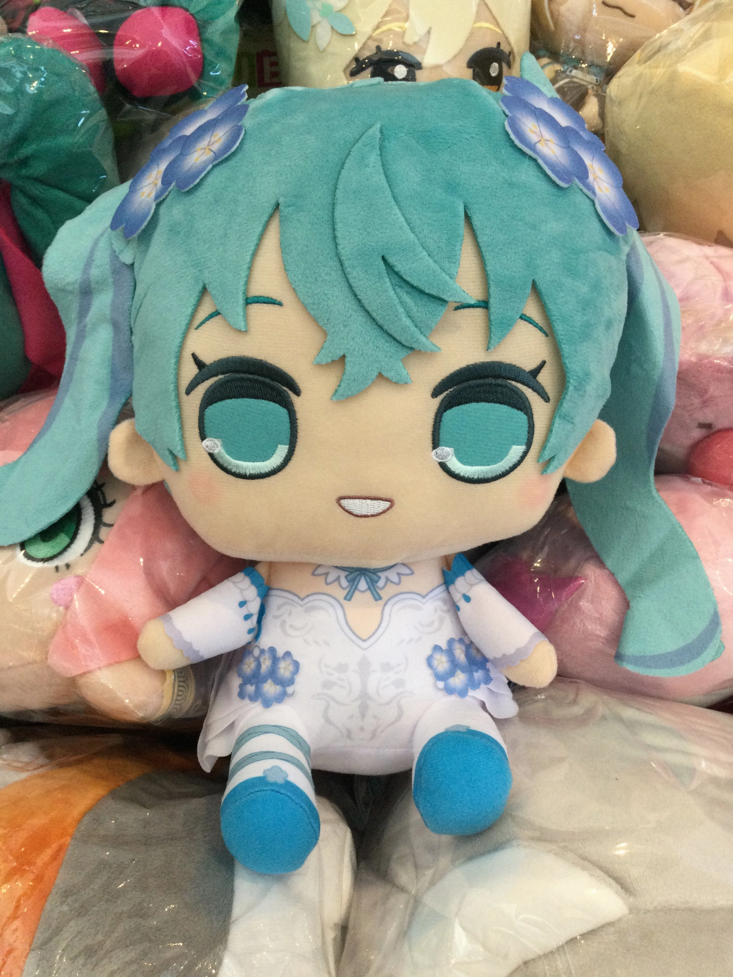 Tiny Gizmo FuRyu Hatsune Miku KYURU MARU Flower Fairy Nemophila Medium Plush (In-stock)