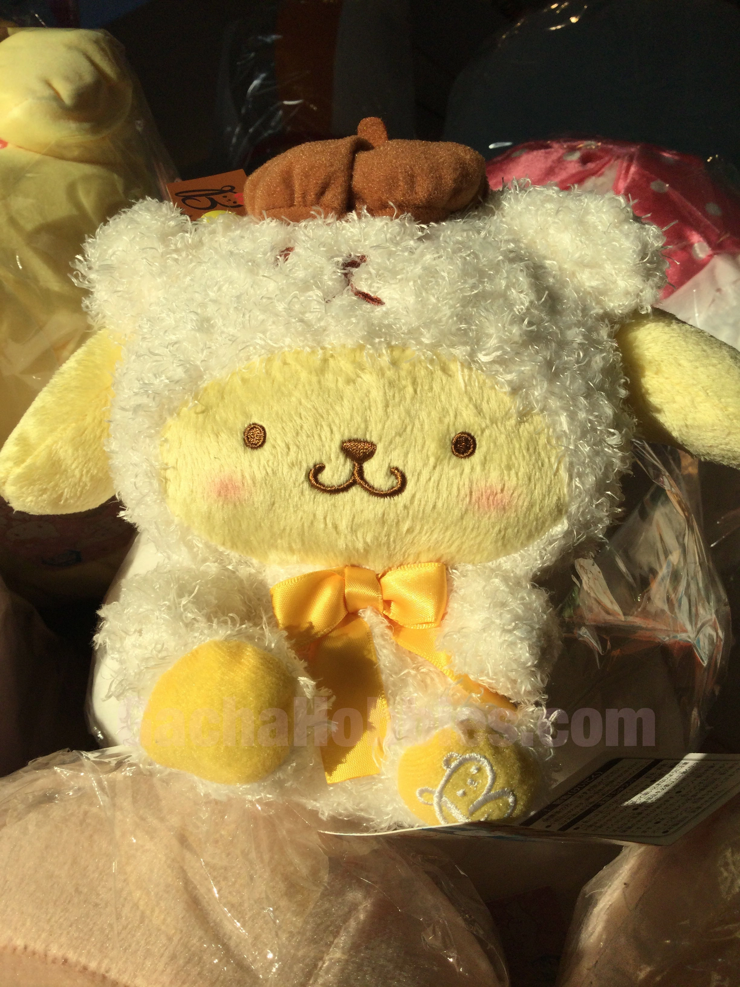 Making Of Creator Collective FuRyu Sanrio Character Bon Voyage Pom Pom Purin Fluffy Small Plush (In-stock)
