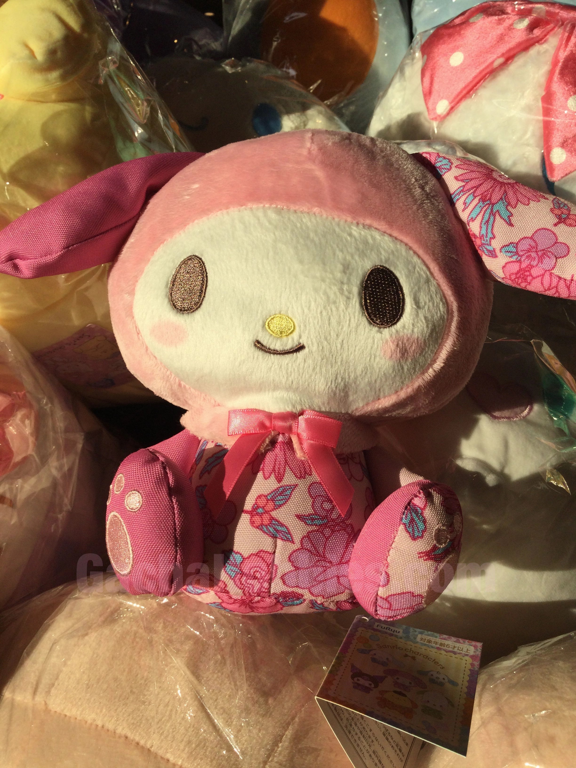 FuRyu Sanrio Character My Melody Flower Pattern Small Plush (In-stock) Image Designer Mini Lot