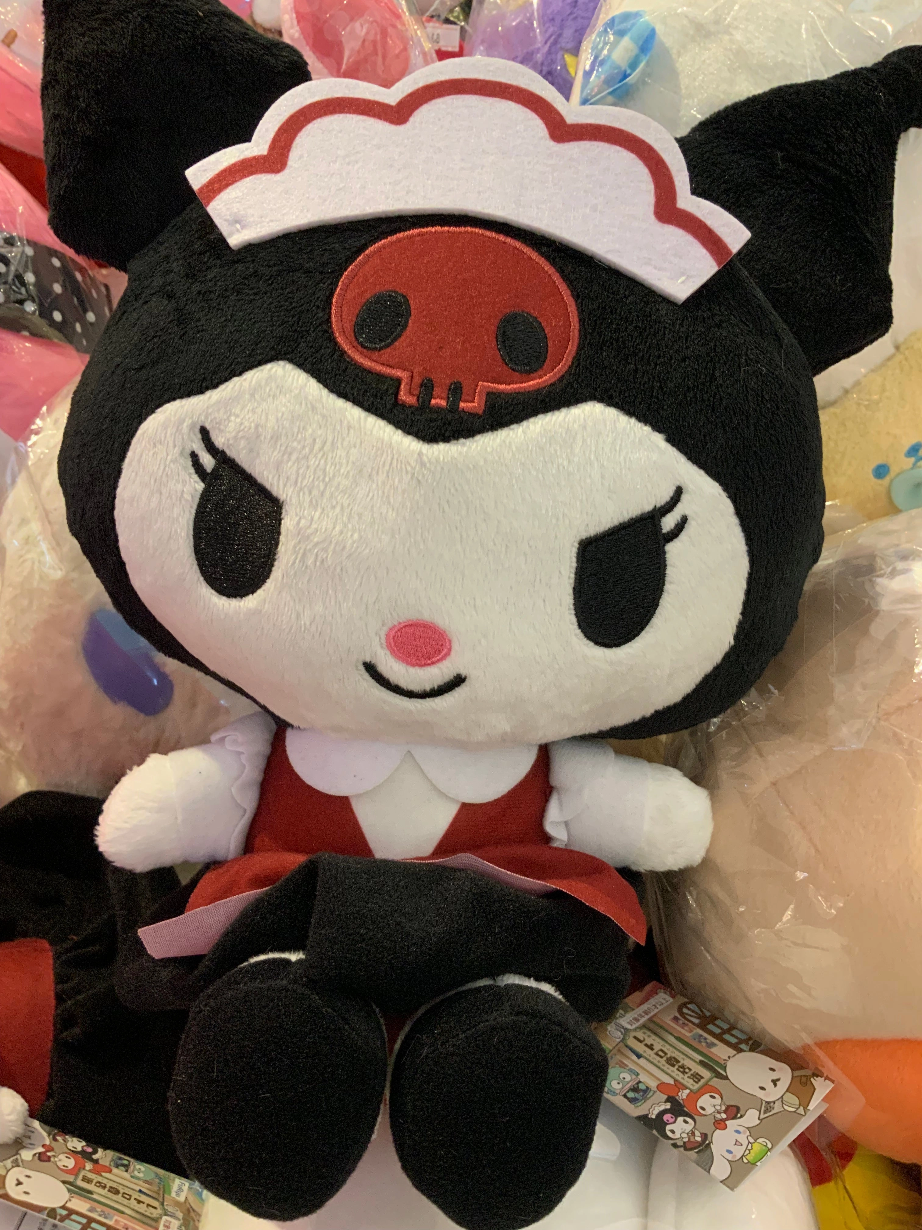Tiny Bundle Furyu Sanrio Kuromi Showa Cafe Maid Medium Plush (In-stock)