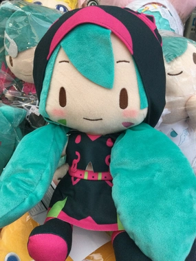 Fuwapuchi Hatsune Miku Black Cat Hoodie Live Stage Medium Plush (In-stock) Queenly Grace Fantastic Four