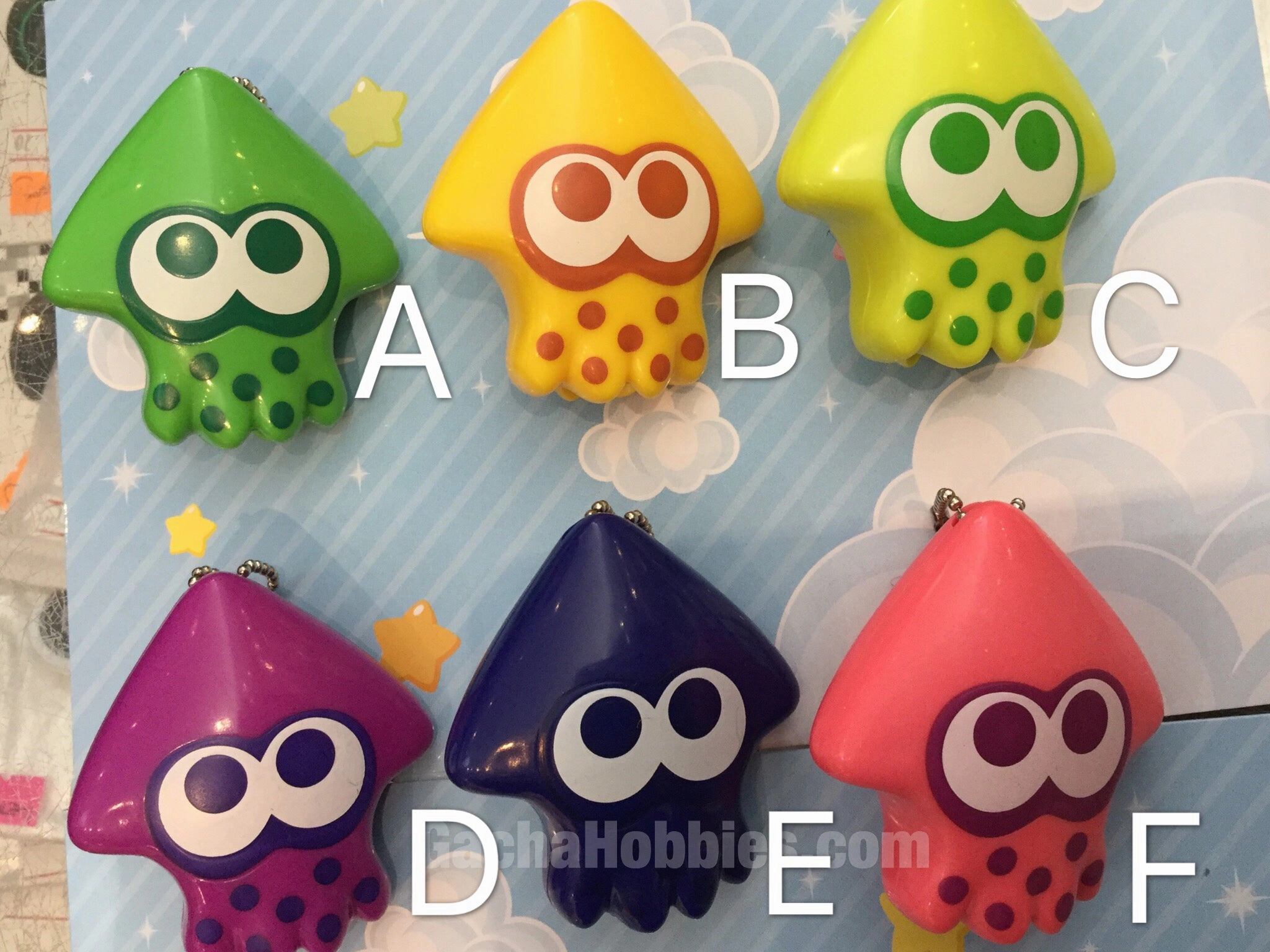 Souvenir Shop Gacha Splatoon Keychain Set 6 Pieces (In-stock)