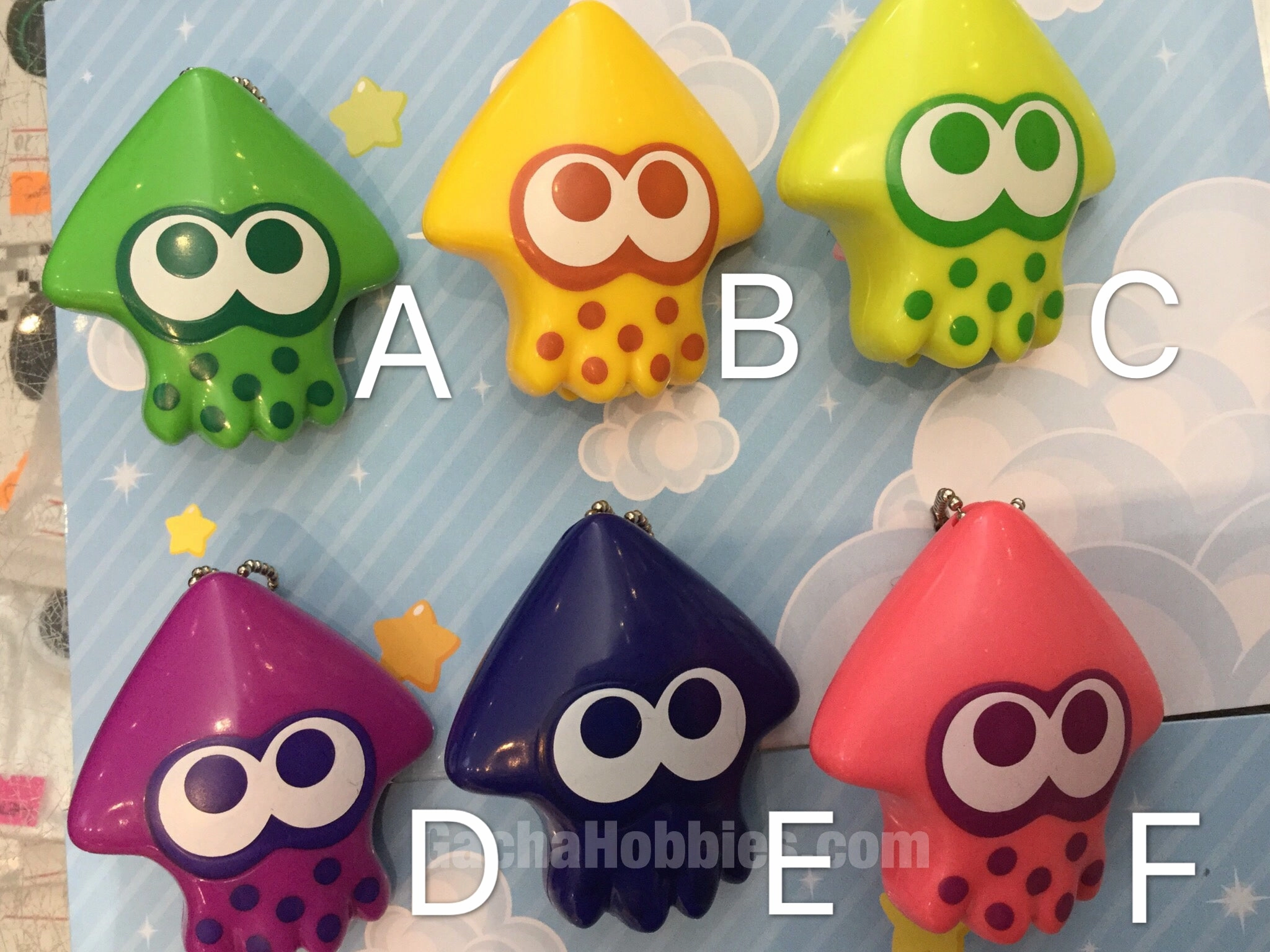 Limited Showcase Gacha Splatoon Keychain Set 6 Pieces (In-stock)