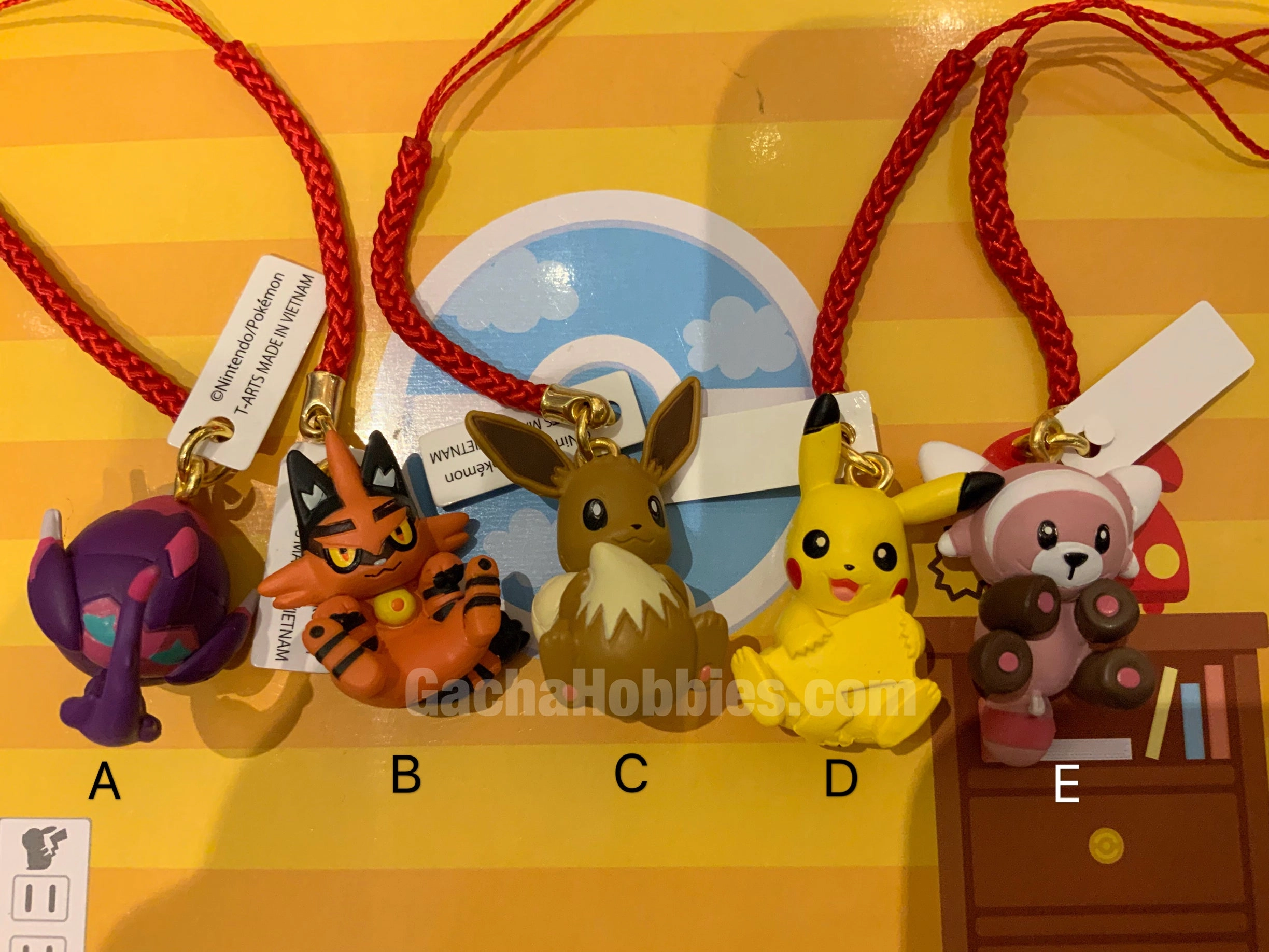 Gashapon Pok??mon Sun & Moon Tuck In Keychain Set (In Stock) Classical Statue Augmented reality