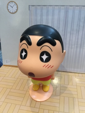 Crayon Shin-Chan Big Head Sitting Figure Set 4 Pieces (In-stock) Assembly Required Display Shelf