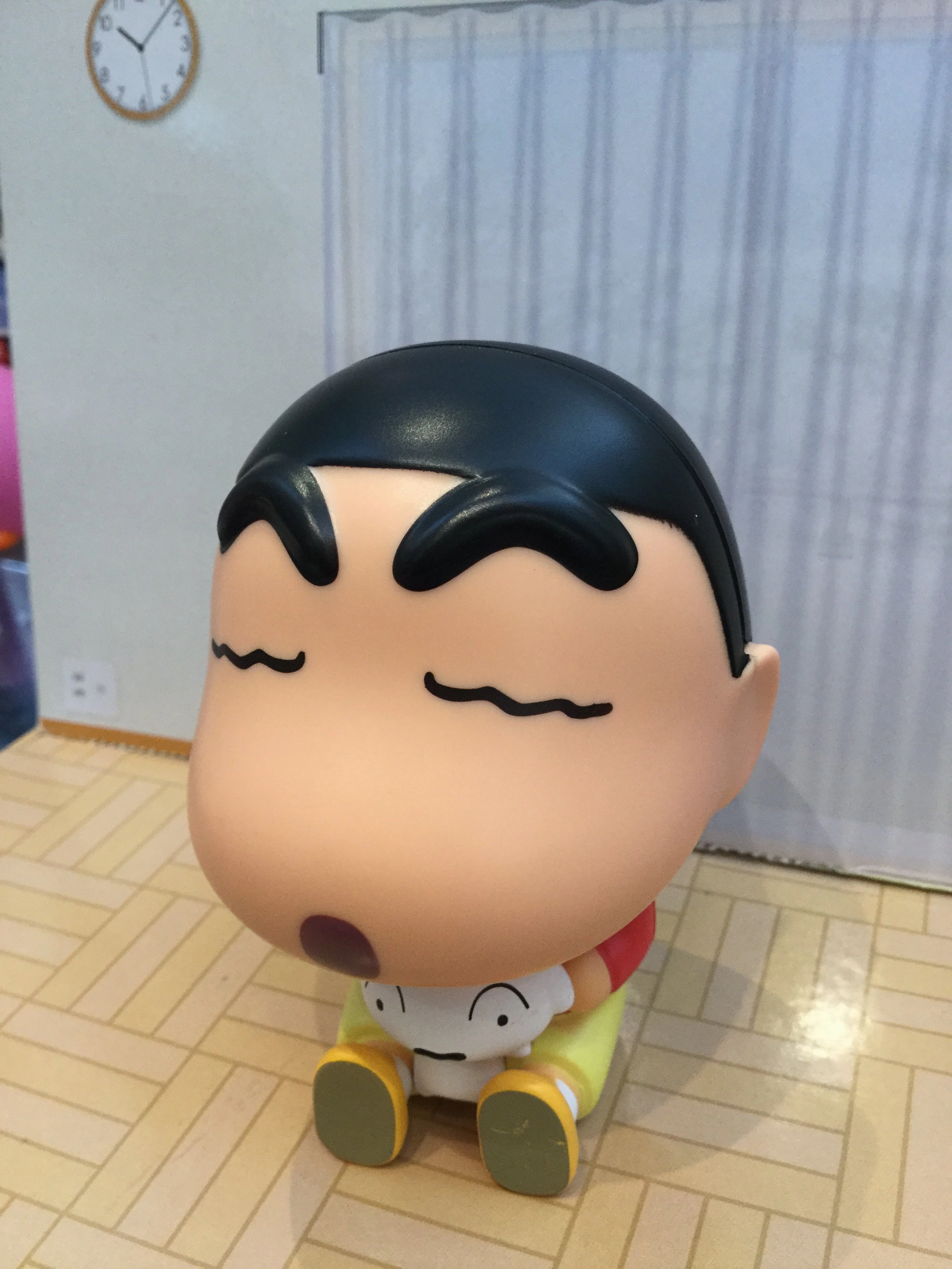 Weapon Prop Miniature Sculpture Crayon Shin-Chan Big Head Sitting Figure Set 4 Pieces (In-stock)