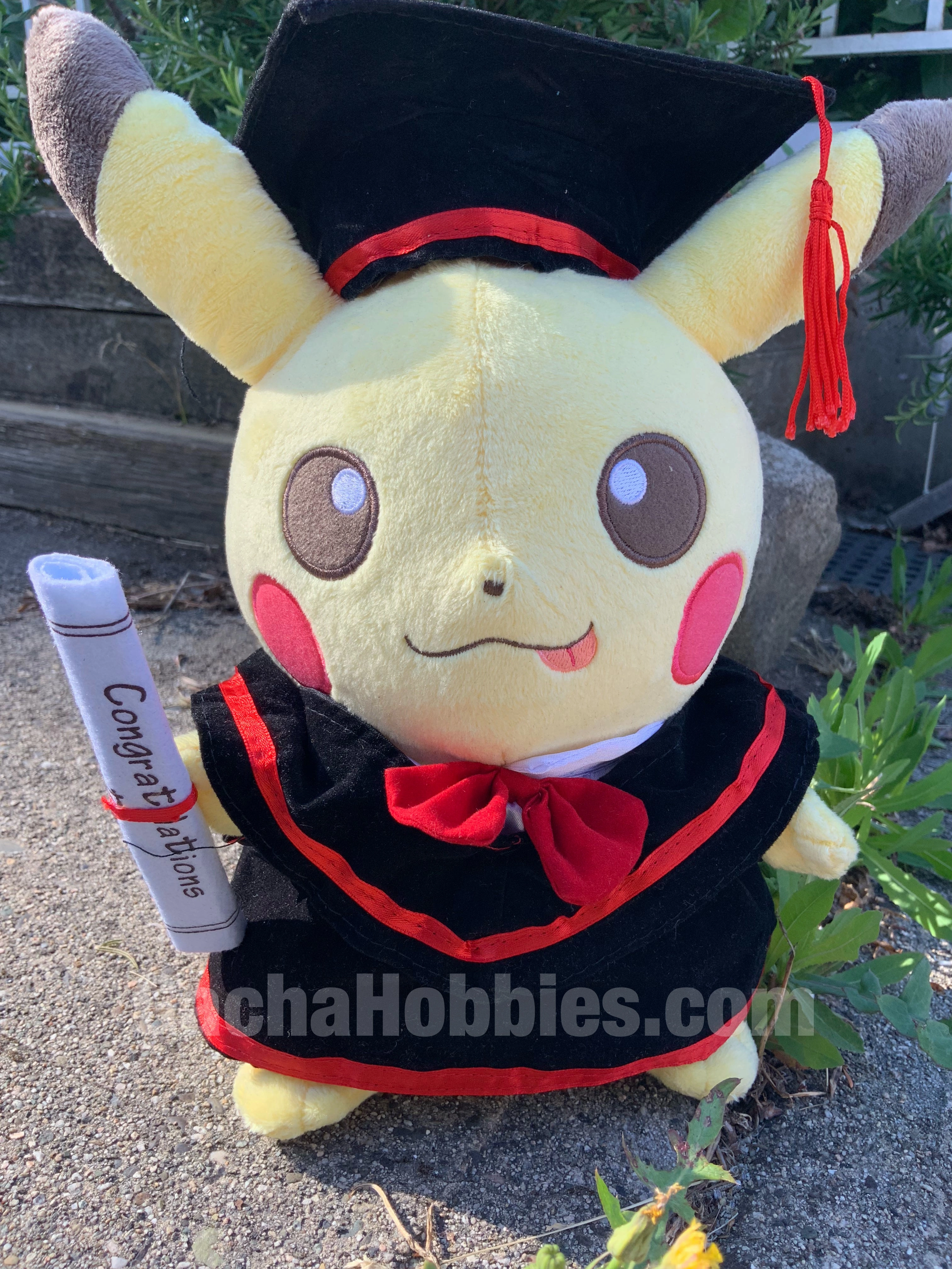 Graduation Pikachu Hungry Plush Mini Pest