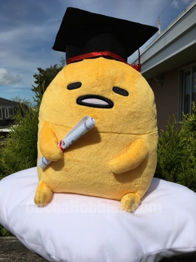 Graduation Sanrio Gudetama Relaxing Medium Plush Monochromatic Scheme