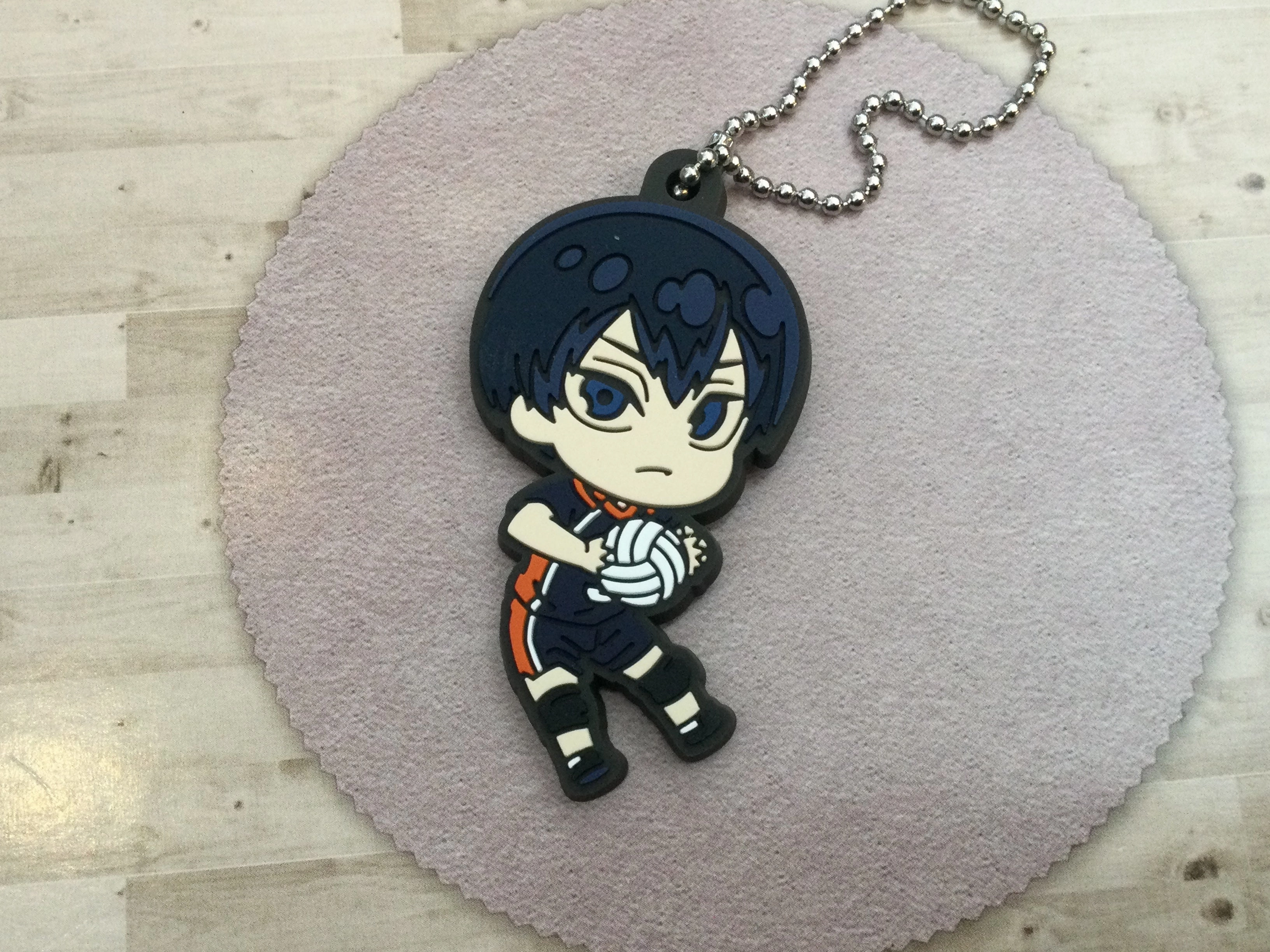 Haikyuu Karasuno High Characters Rubber Keychain 7 Pieces Set (In-stock) Graffiti Figure