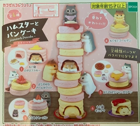 Hamster Pancake Mini Figure 6 Pieces Set (In-stock) Art Merchandise Photo Opportunity