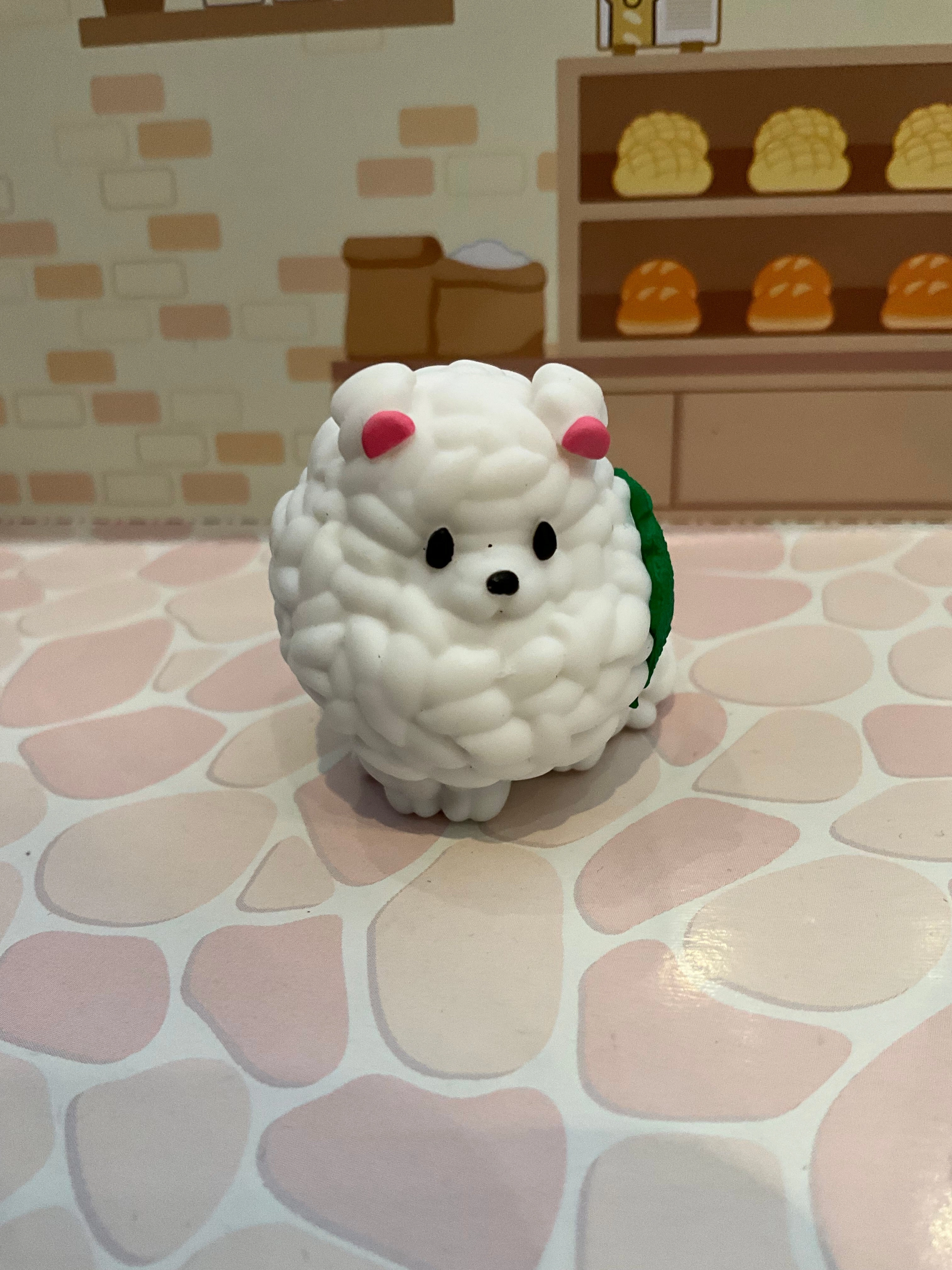 Surrealist Art Hoka Hoka Zoo Onigiri Animals Eraser Figure 5 Pieces Set (In-stock)