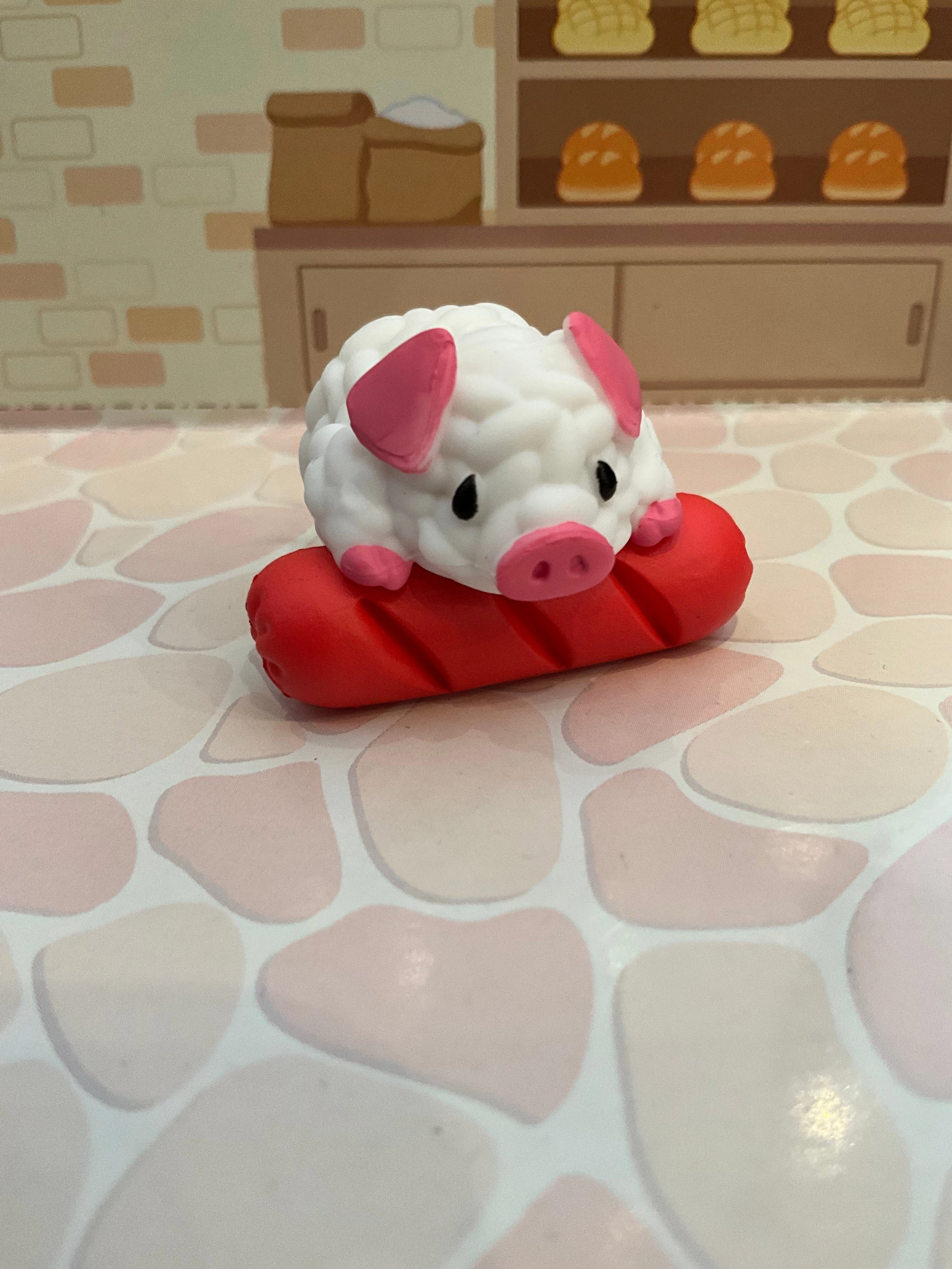 Sky Animal Hoka Hoka Zoo Onigiri Animals Eraser Figure 5 Pieces Set (In-stock)