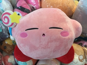 Thorough Worker Hosho no Kirby Sleeping with Lolipop Big Plush (In-stock)