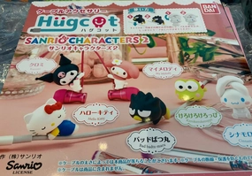Collectible Model Hugcot Sanrio Characters Cable Holder Figure 6 Pieces Set (In-stock)