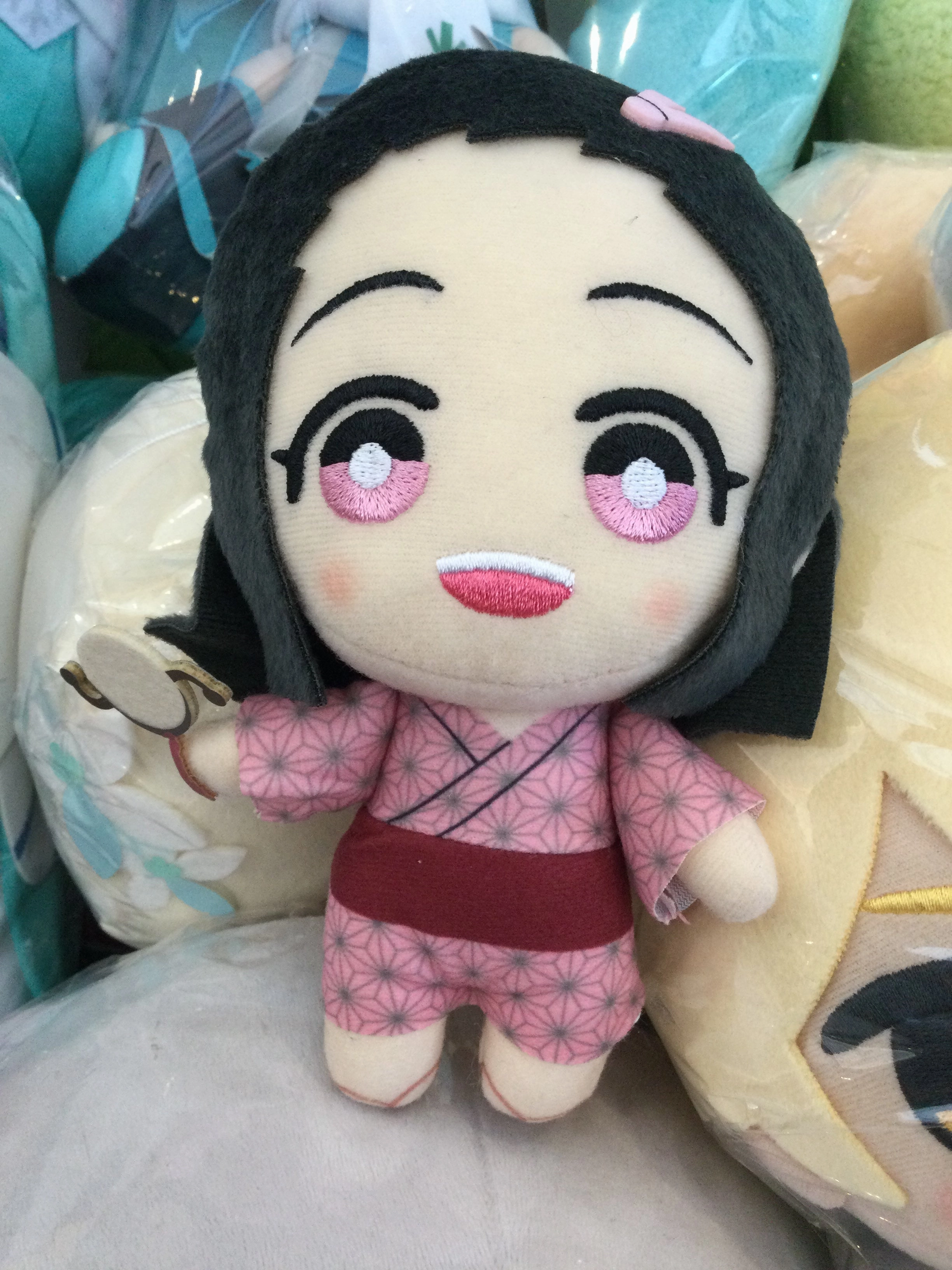 Tomonui Kimetsu no Yaiba Demon Slayer Nezuko Kamado Small Plush Keychain Type B (In-stock) Little Varmint Little Human