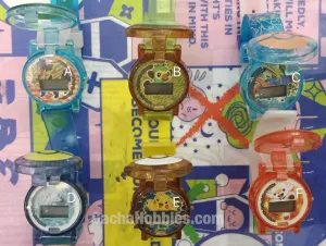 Character Object Designer Display Pokemon Sword and Shield Character Digital Watch 6 Pieces Set (In-stock)