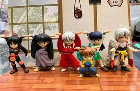 Branded Product Character Piece Inuyasha Characters Hands Up Figure 6 Pieces Set (In-stock)