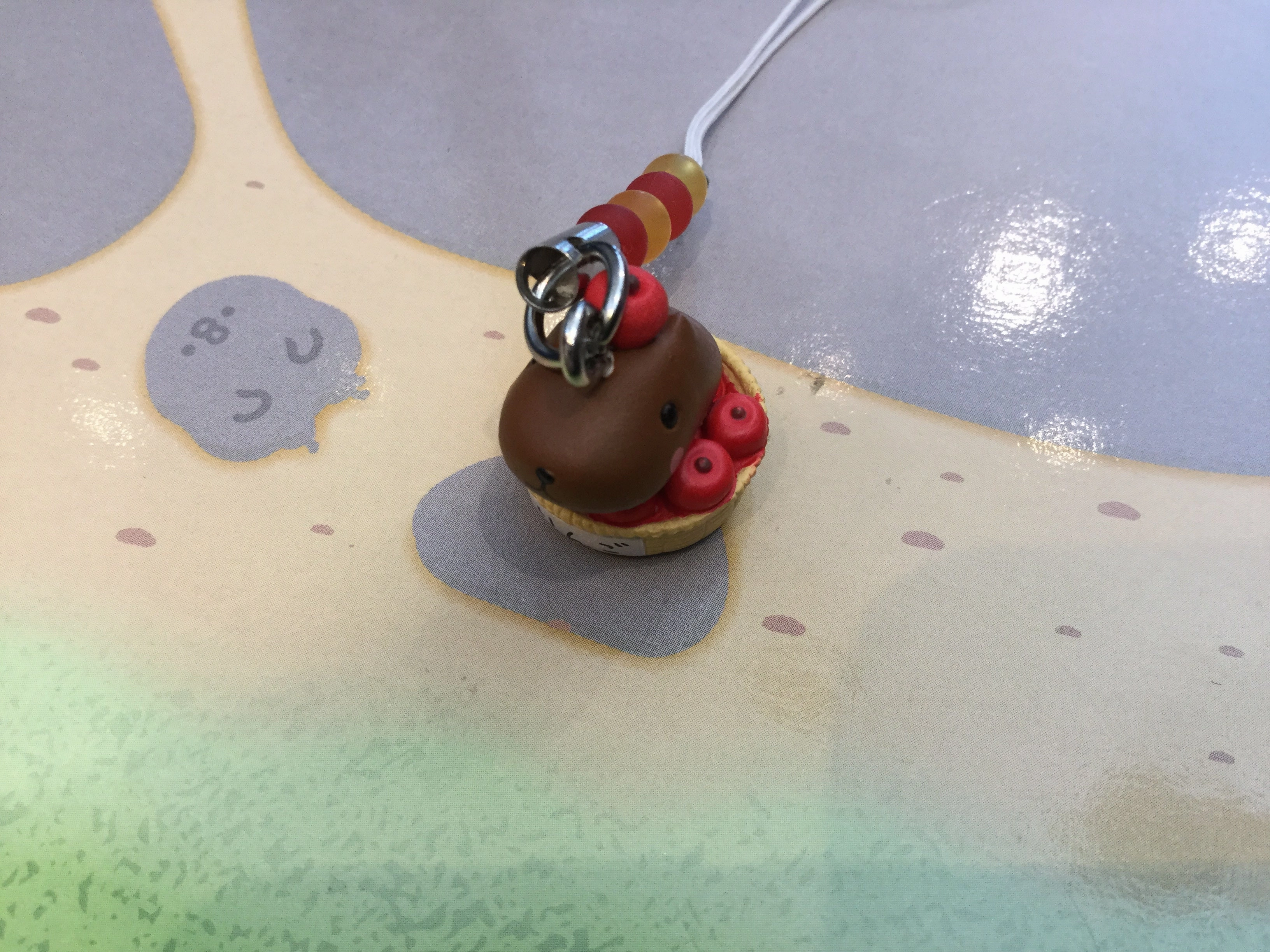 Library Decor Hobbyist Community Kapibara-san Fruits and Foods Figure Keychain (In-stock)