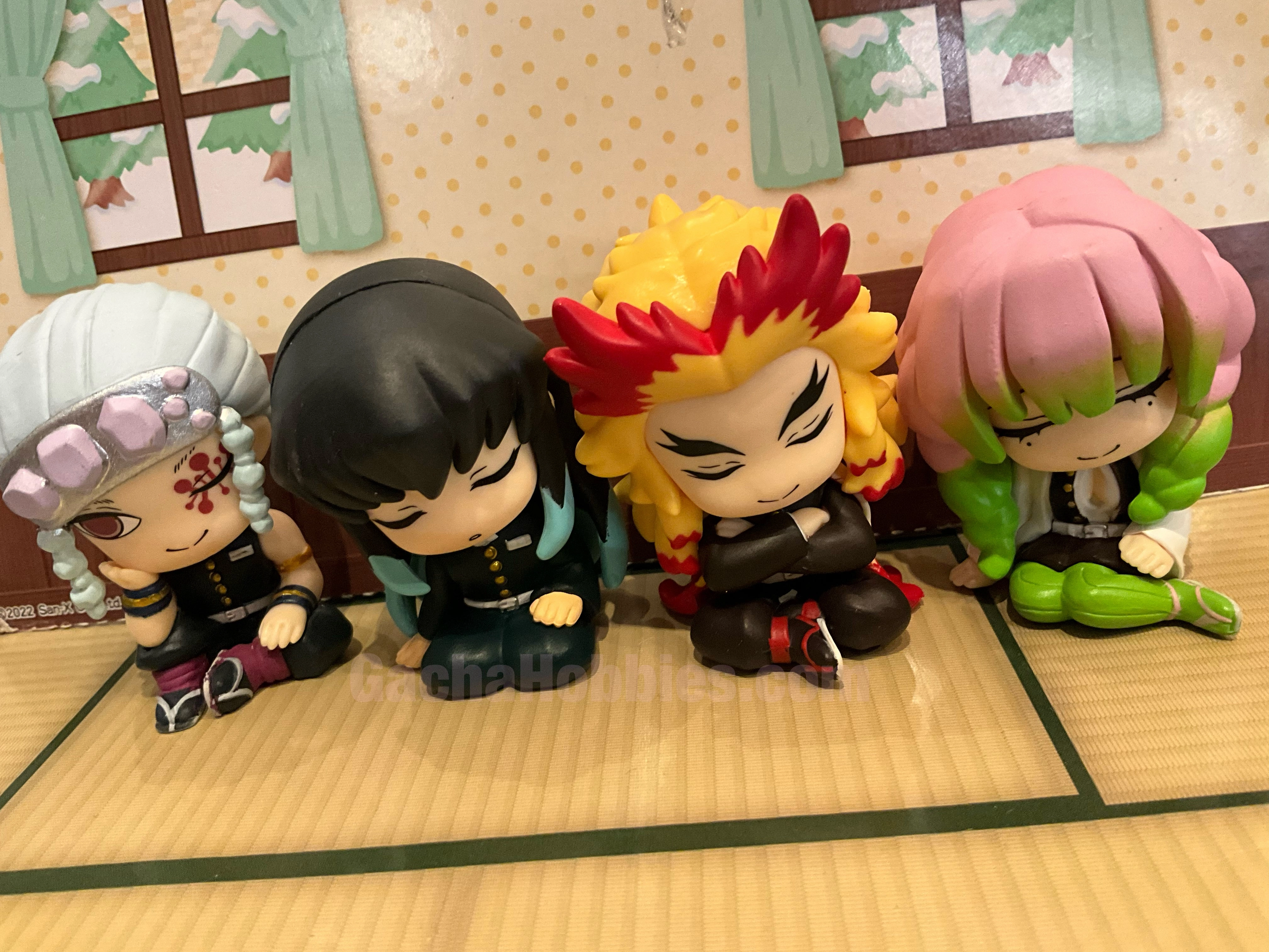 Kimetsu no Yaiba Demon Slayer Characters Sleeping on Shoulder Figure 4 Pieces Set (In-stock) Memory Keepsake
