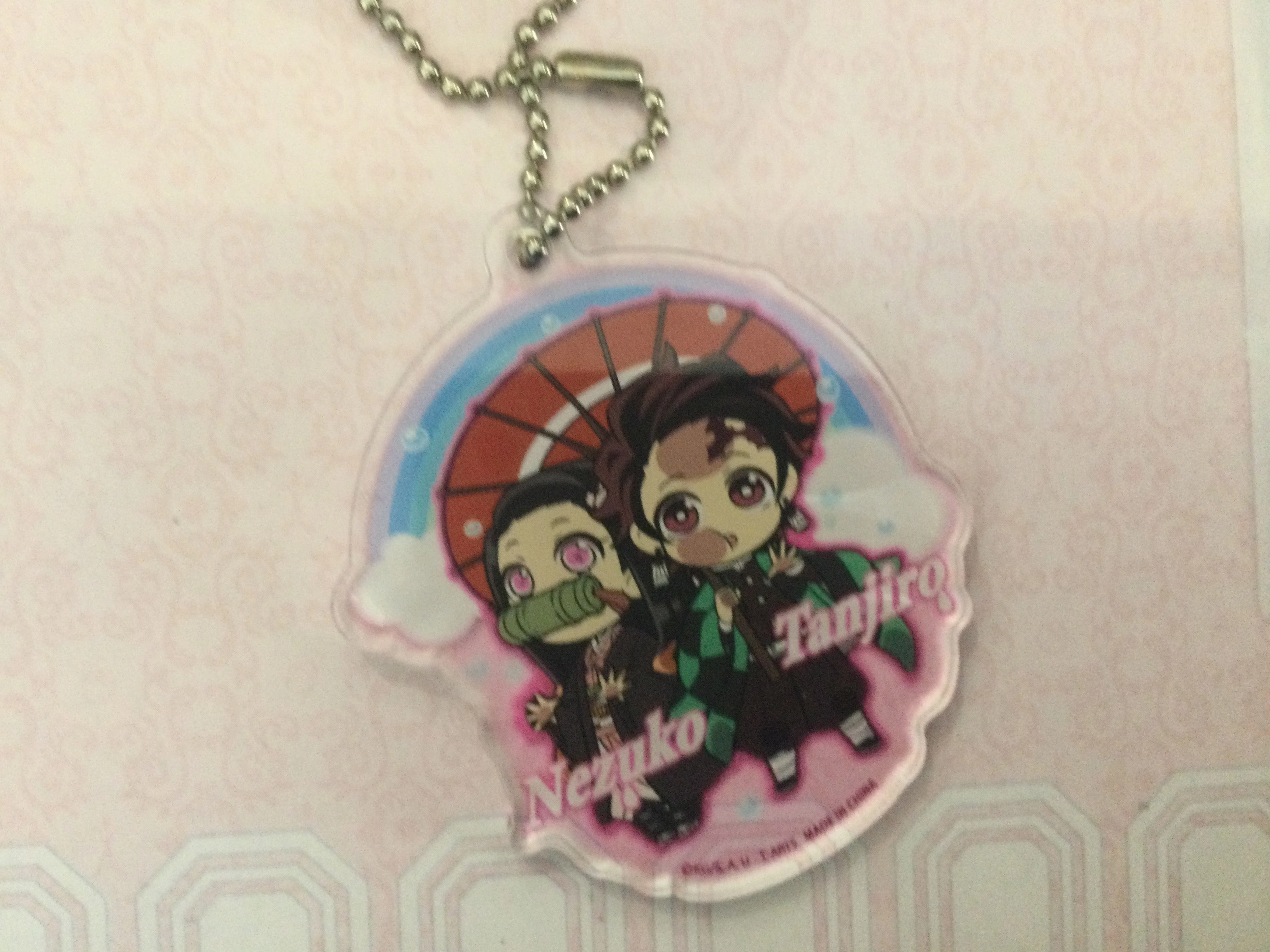 Fantasy Piece Fantasy Character Kimetsu no Yaiba Demon Slayer Raining Season Umbrella Acrylic Keychain 8 Pieces Set (In-stock)