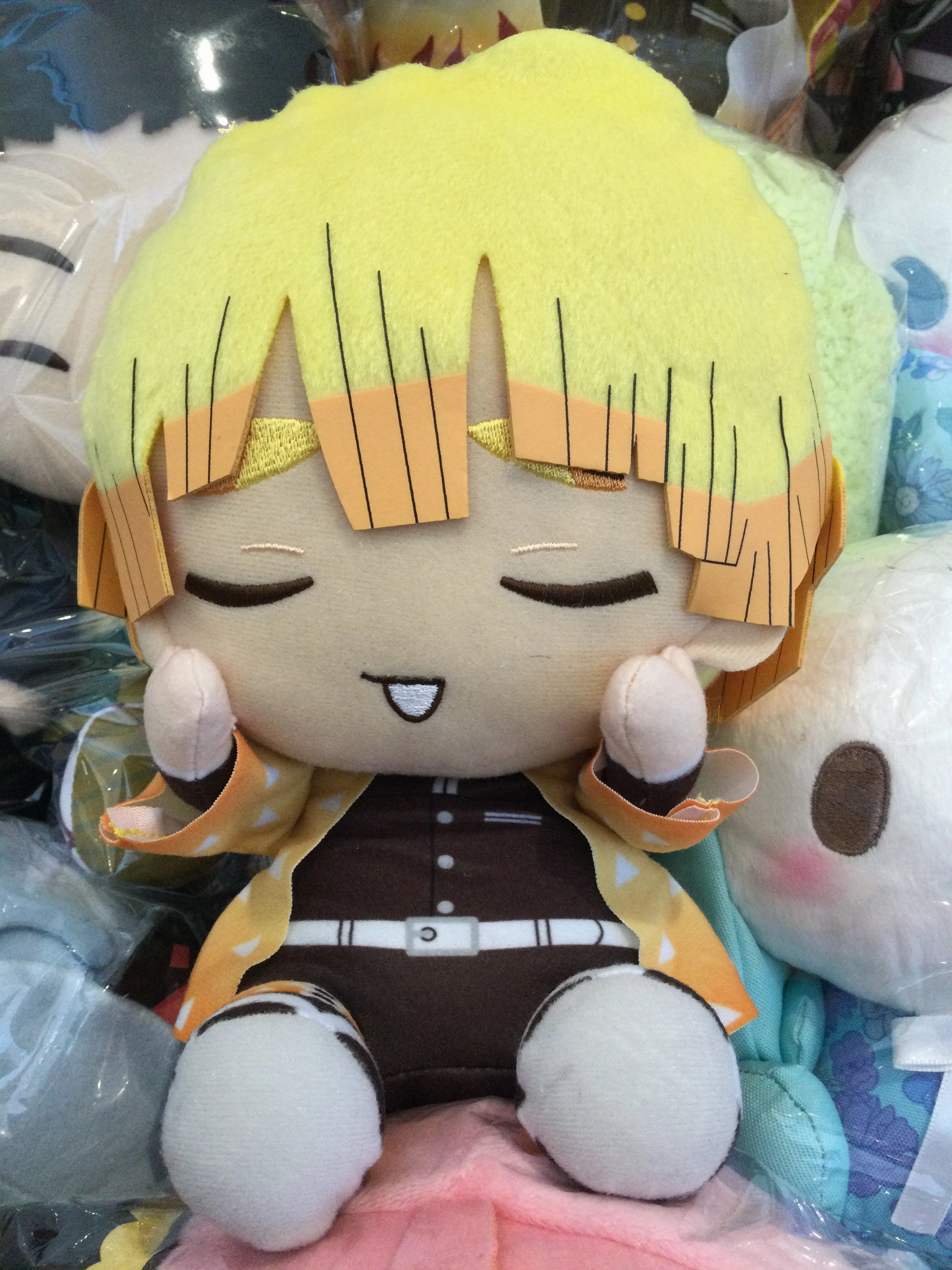 Dreamer's Guild Kimetsu no Yaiba Demon Slayer Zenitsu Agatsuma Blushing Medium Plush (In-stock)