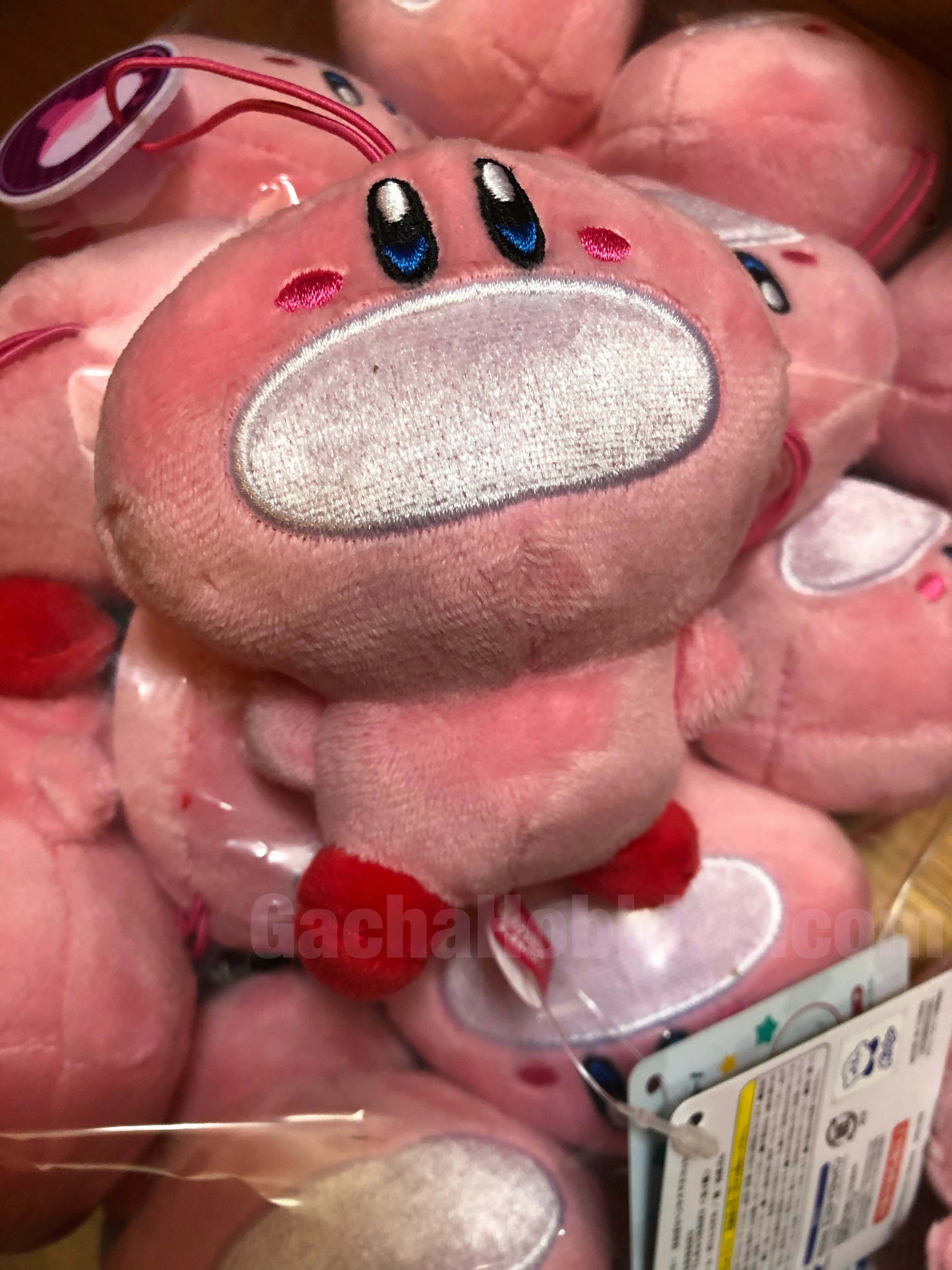 Superhero Pose Thoughtful Expression Kirby and the Forgotten Land Mouthful Transformation Small Plush Keychain Type D (In-stock)
