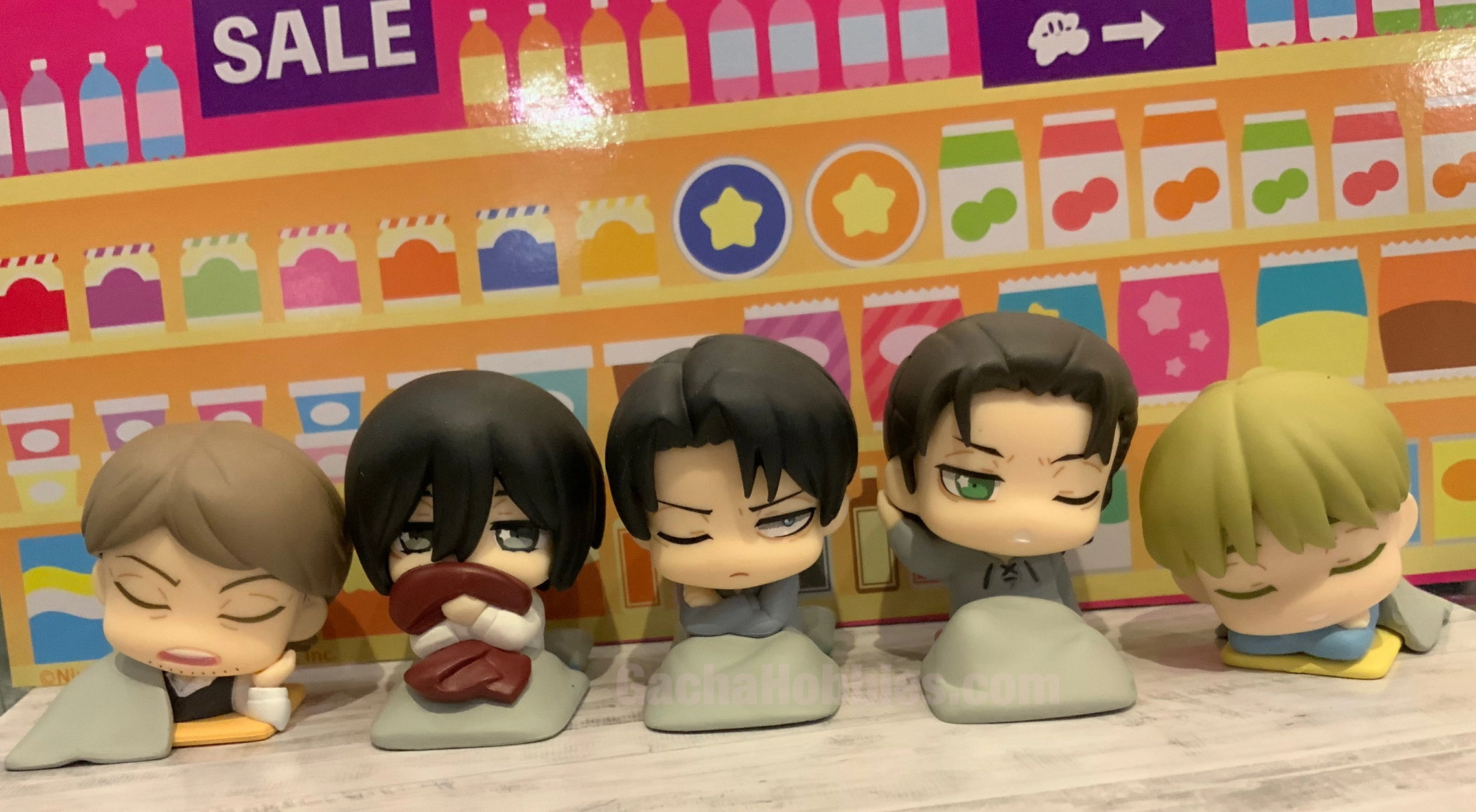 Attack on Titan Sleeping Mini Figure Vol.1 5 Pieces Set (In-stock) Mythology Art Premium Hobby
