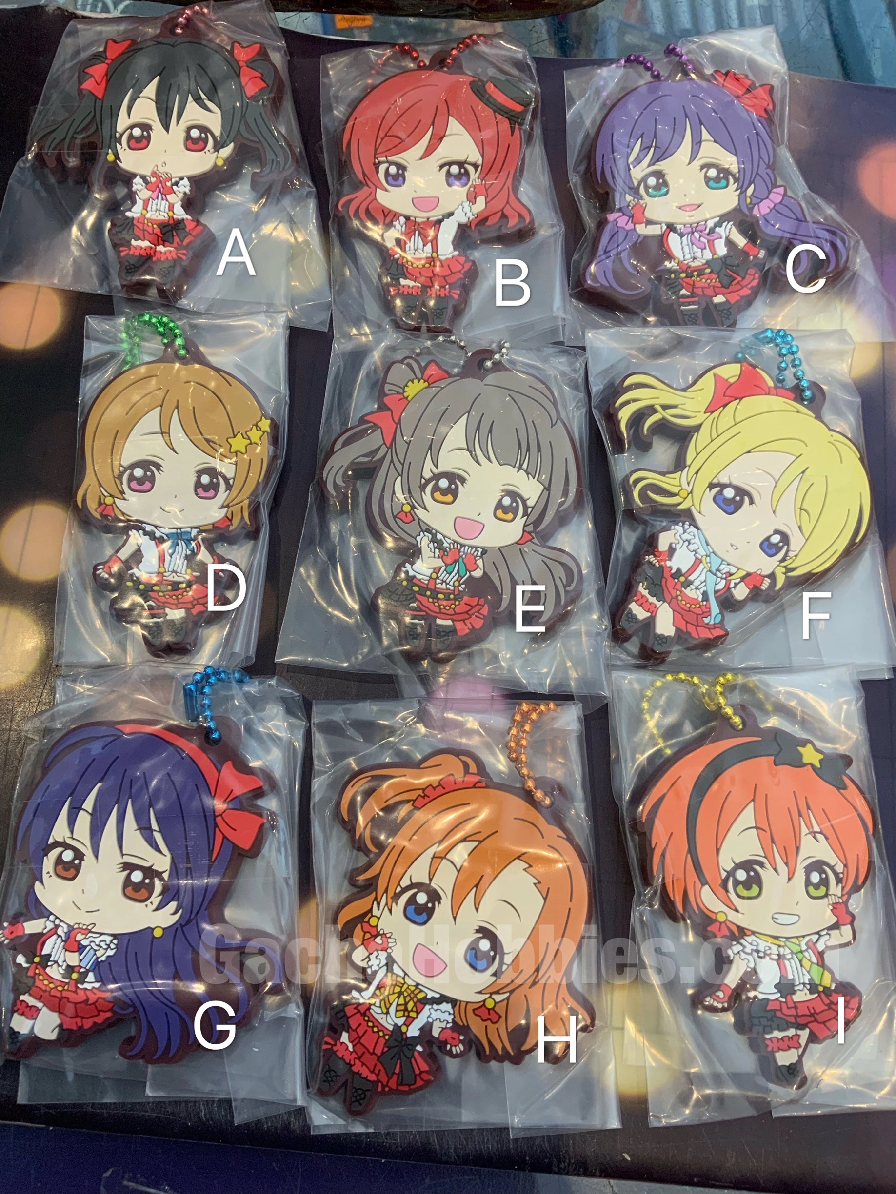 Love Live ??'s Flat Rubber Keychain 9 Pieces Set (In-stock) Personalized Gift Modern Living